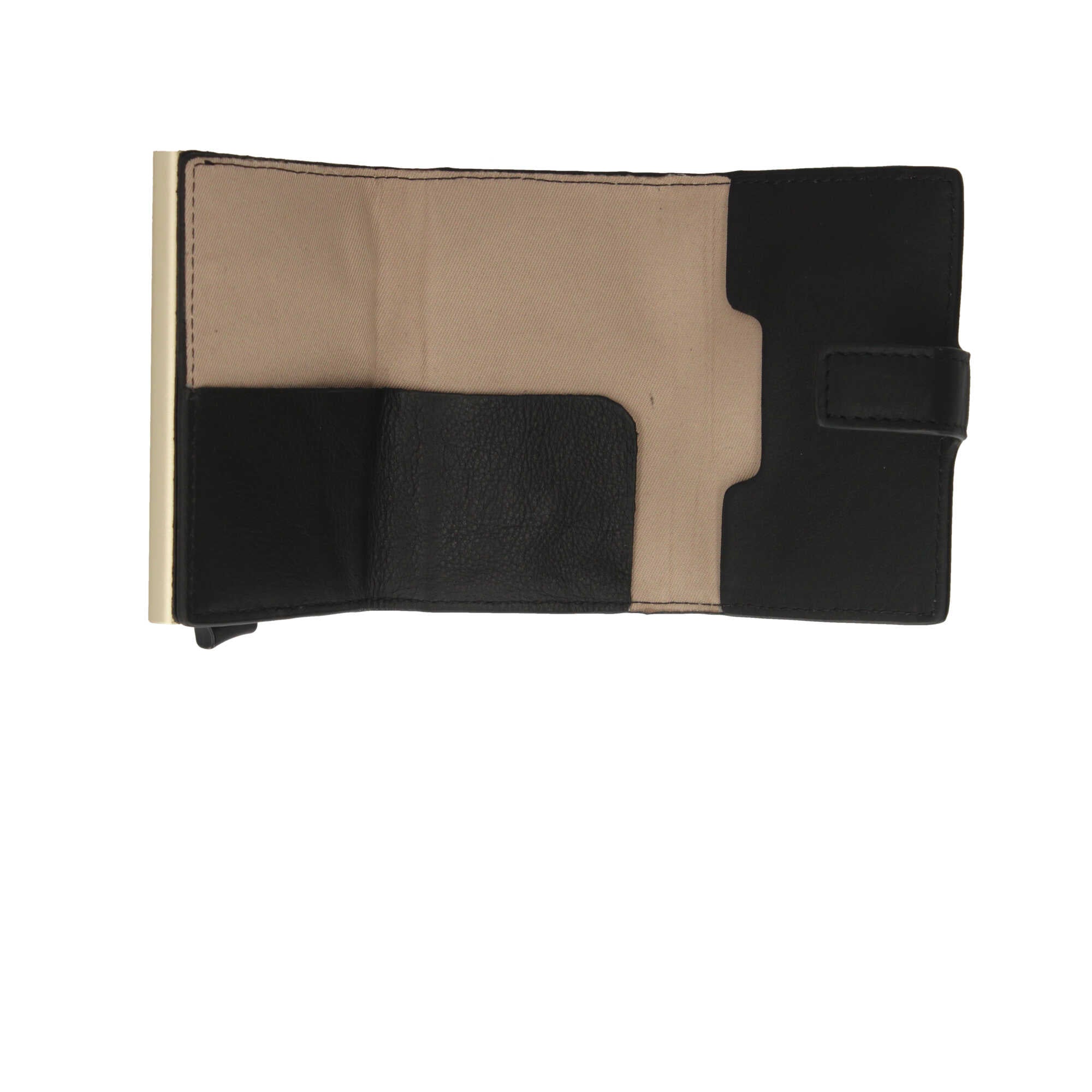 Porta carte di credito Piquadro in pelle con chiusura a bottone