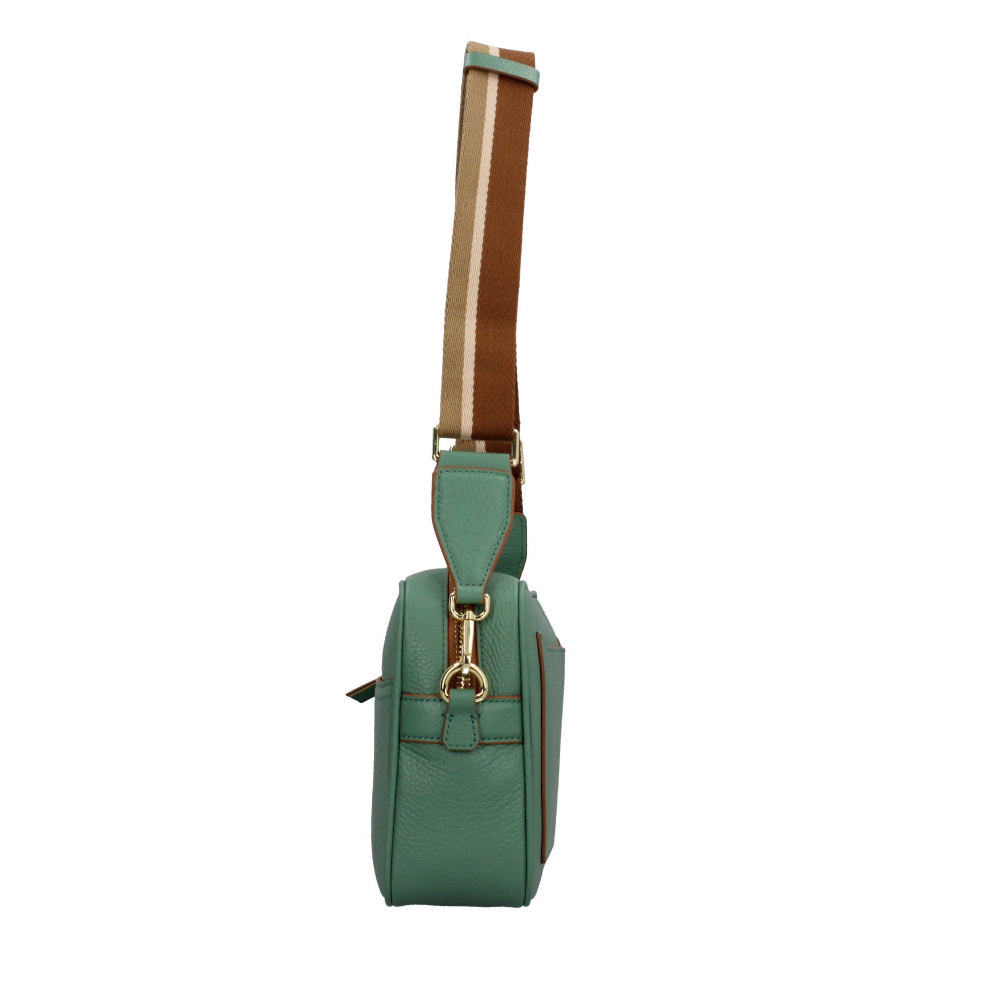 Gianni Chiarini Nina borsa a tracolla in pelle martellata con tasca frontale
