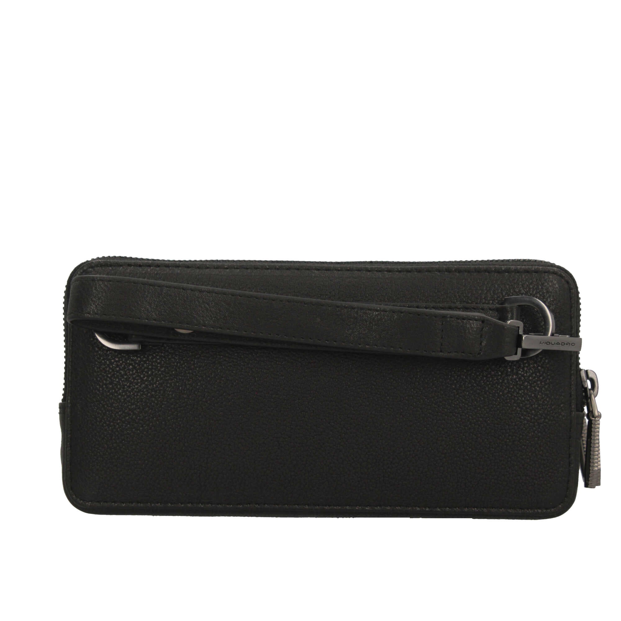 Borsello Piquadro in pelle con doppia zip e tracolla rimovibile – Eleganza e praticità