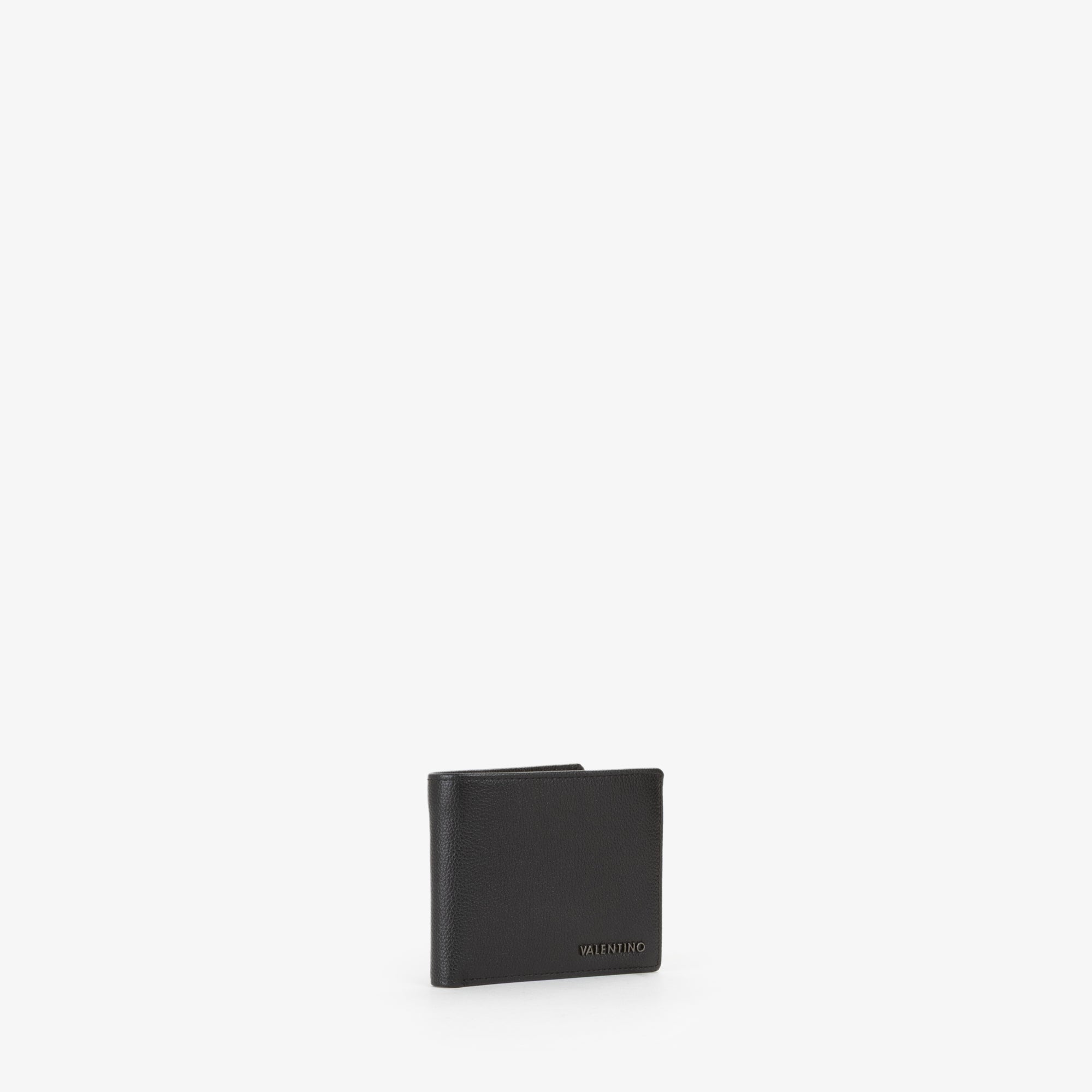 Portafoglio uomo Mario Valentino in effetto pelle martellata con design classico Nero TU | Giò Fashion