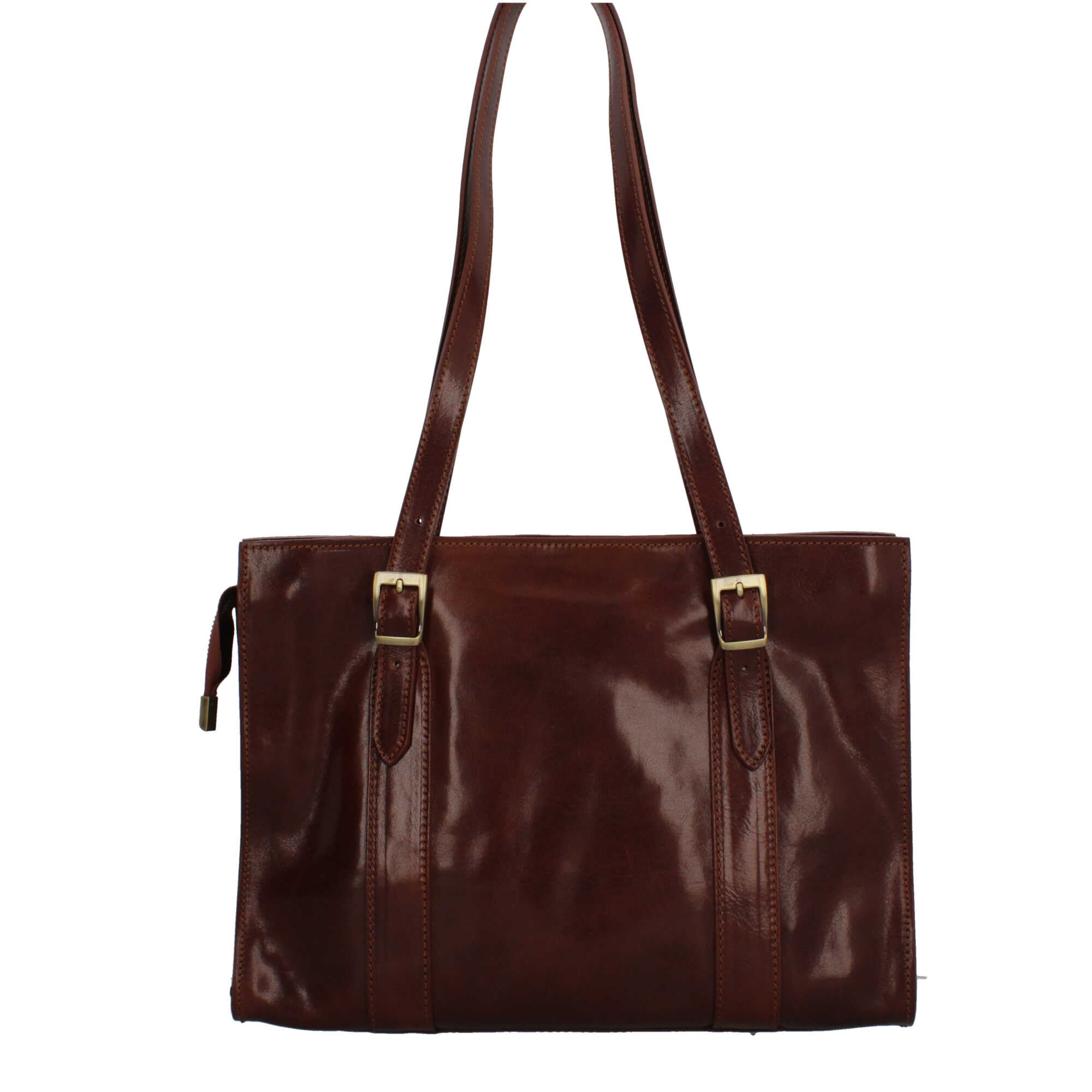 Borsa a spalla in vera pelle artigianale Il Giglio Made in Italy