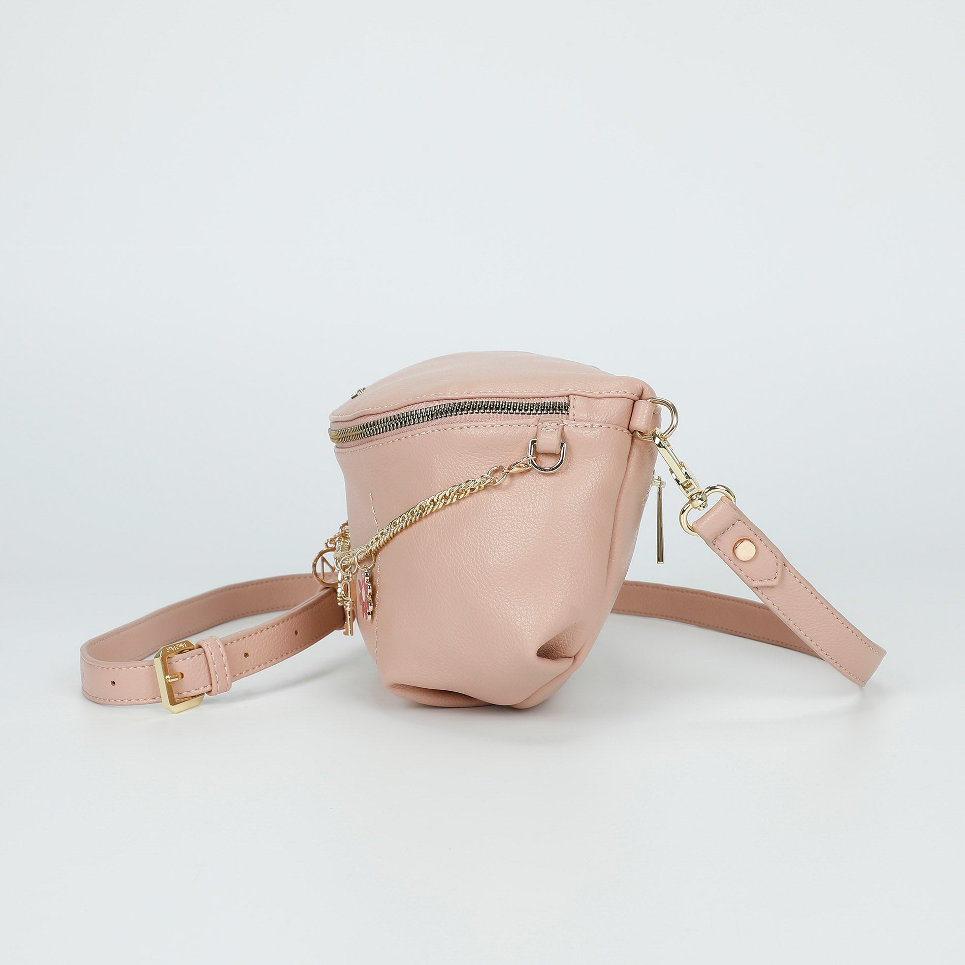 Mimi Mua marsupio con catena decorativa e chiusura zip