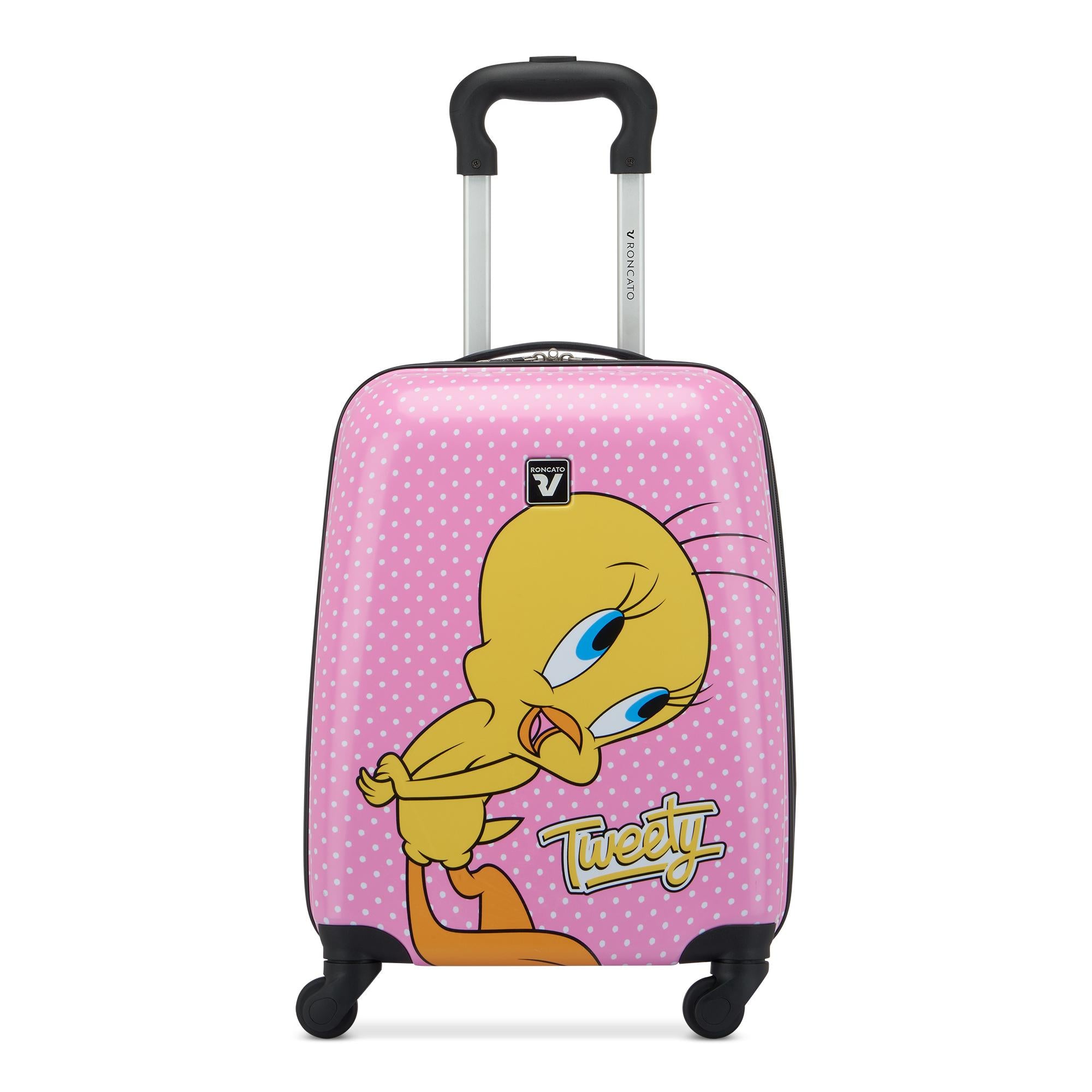 Trolley da cabina Roncato Looney Tunes con stampa e sacca coordinata