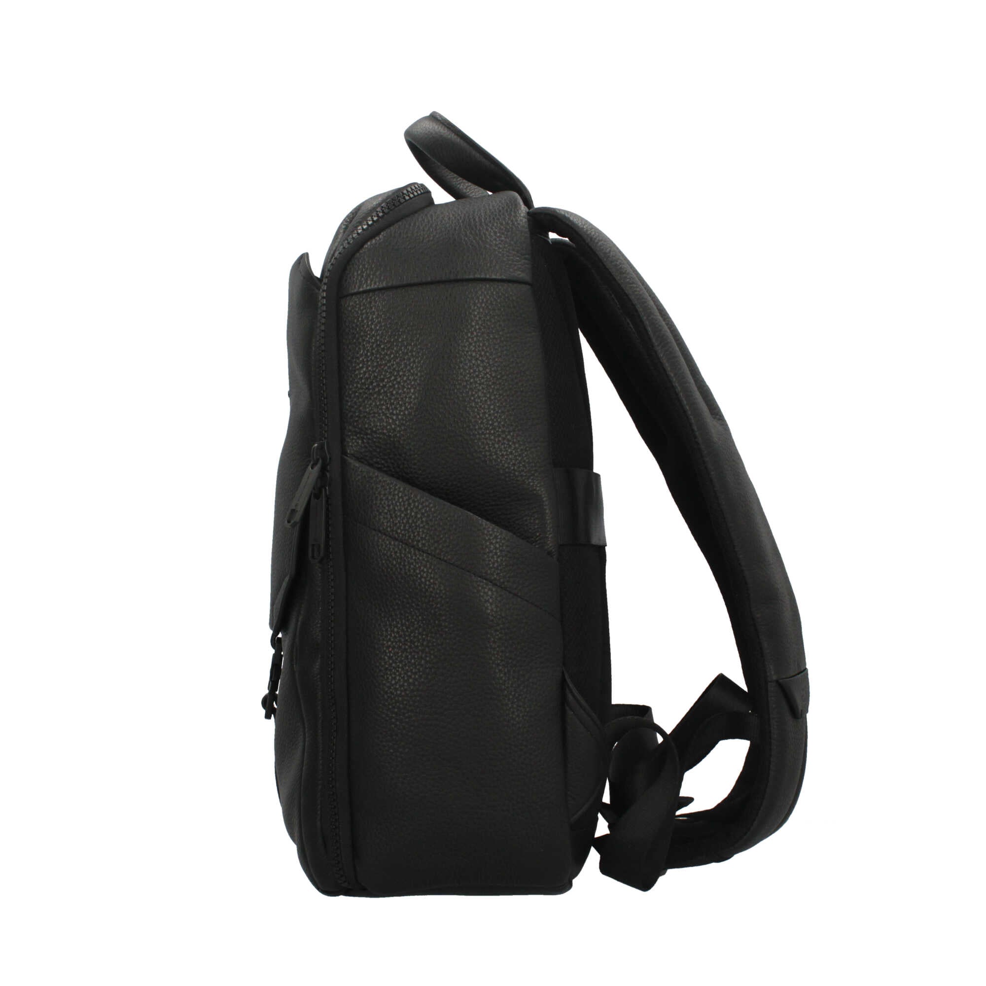 Piquadro zaino in pelle per laptop 13,3" con protezione antiurto e RFID