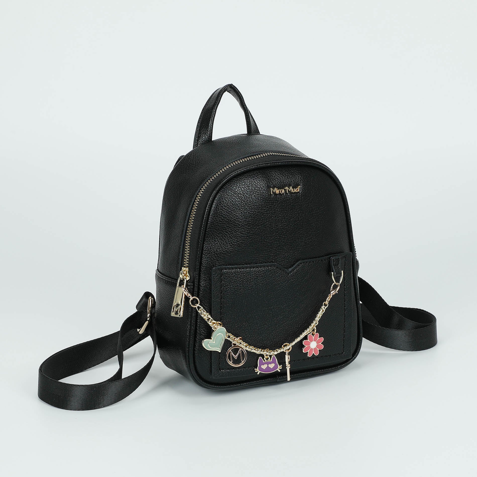 Mimi Mua zaino piccolo con catena decorativa