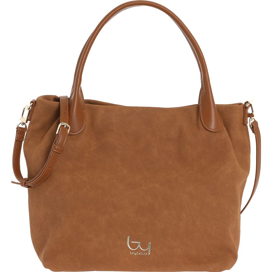 By Byblos borsa shopping con manici e tracolla CUOIO TU | Giò Fashion
