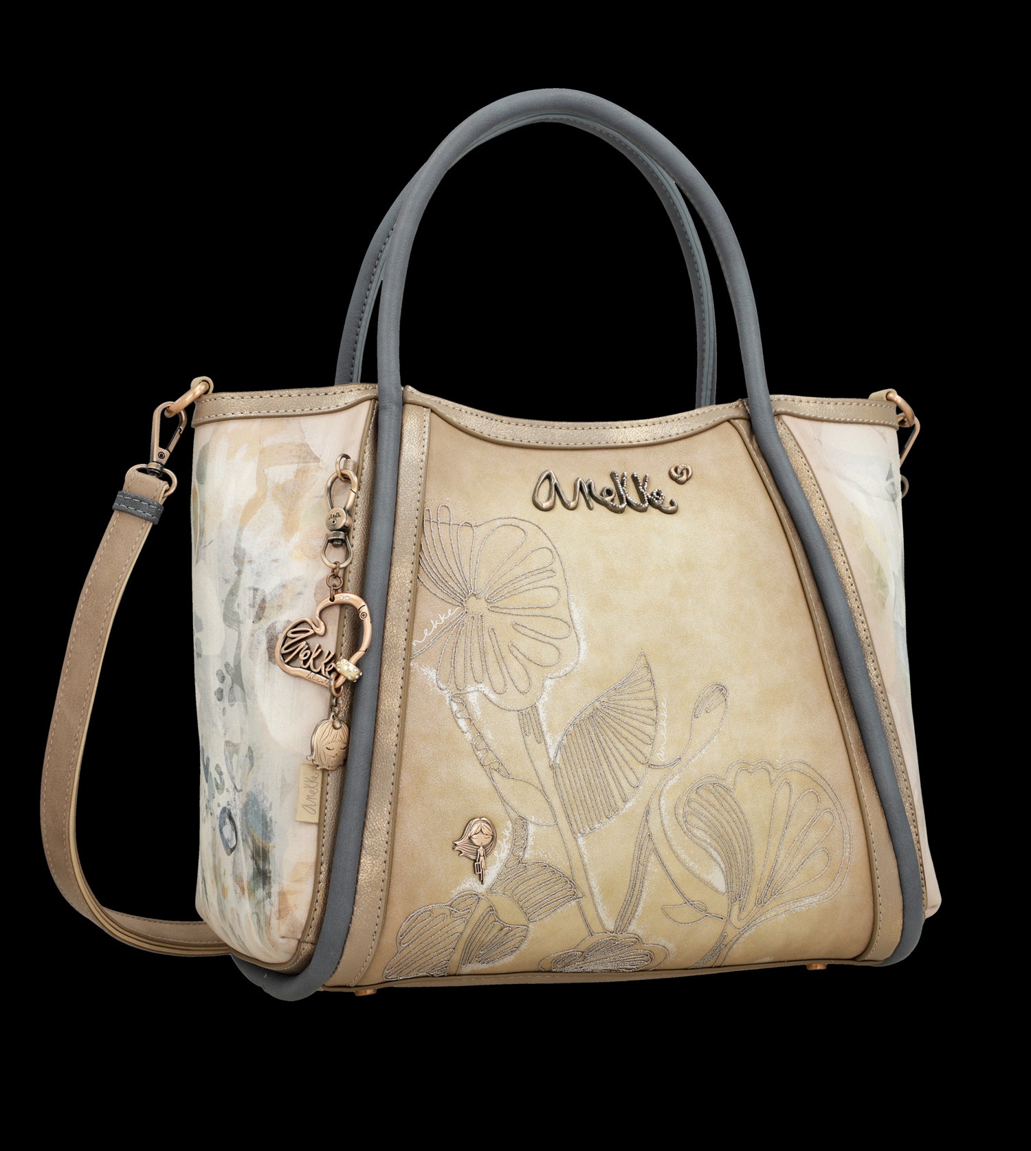 Borsa Anekke elegante e spaziosa con doppio manico e tracolla