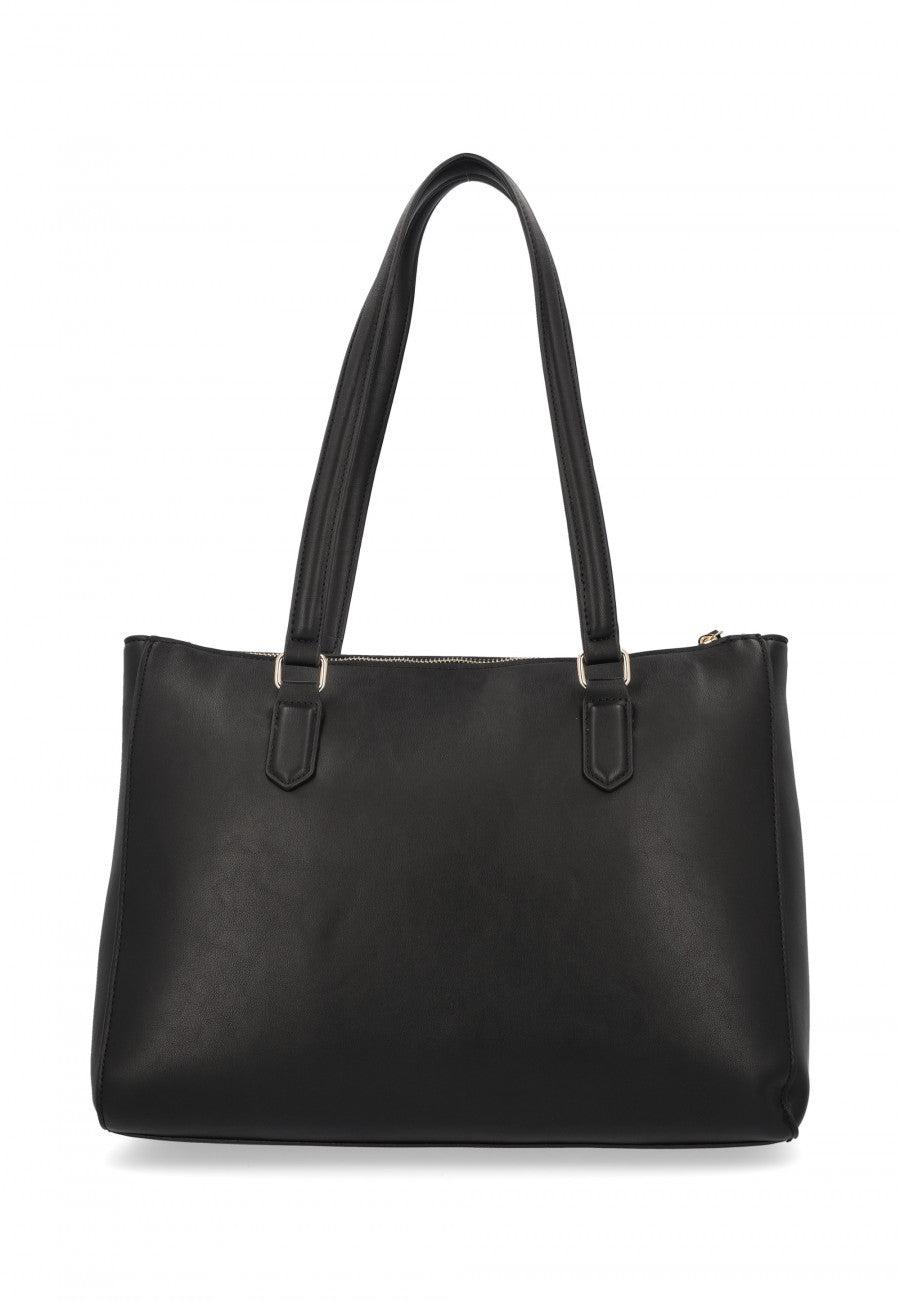 Borsa shopper Valentino con logo rotondo frontale