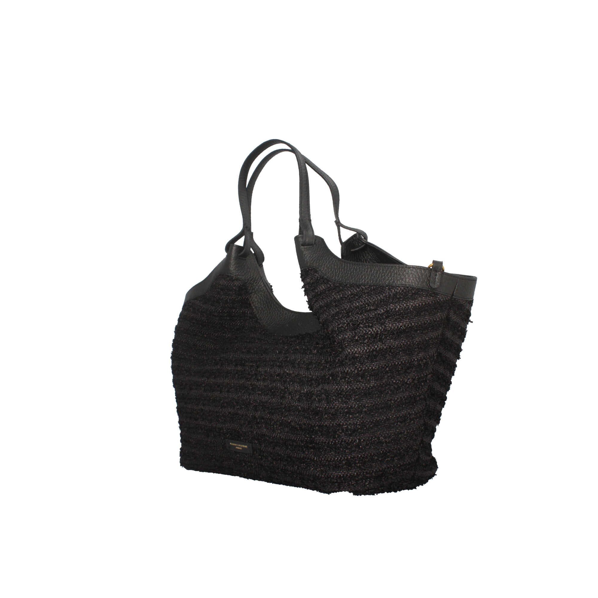 Borsa a spalla Gianni Chiarini Dua in paglia con dettagli in pelle