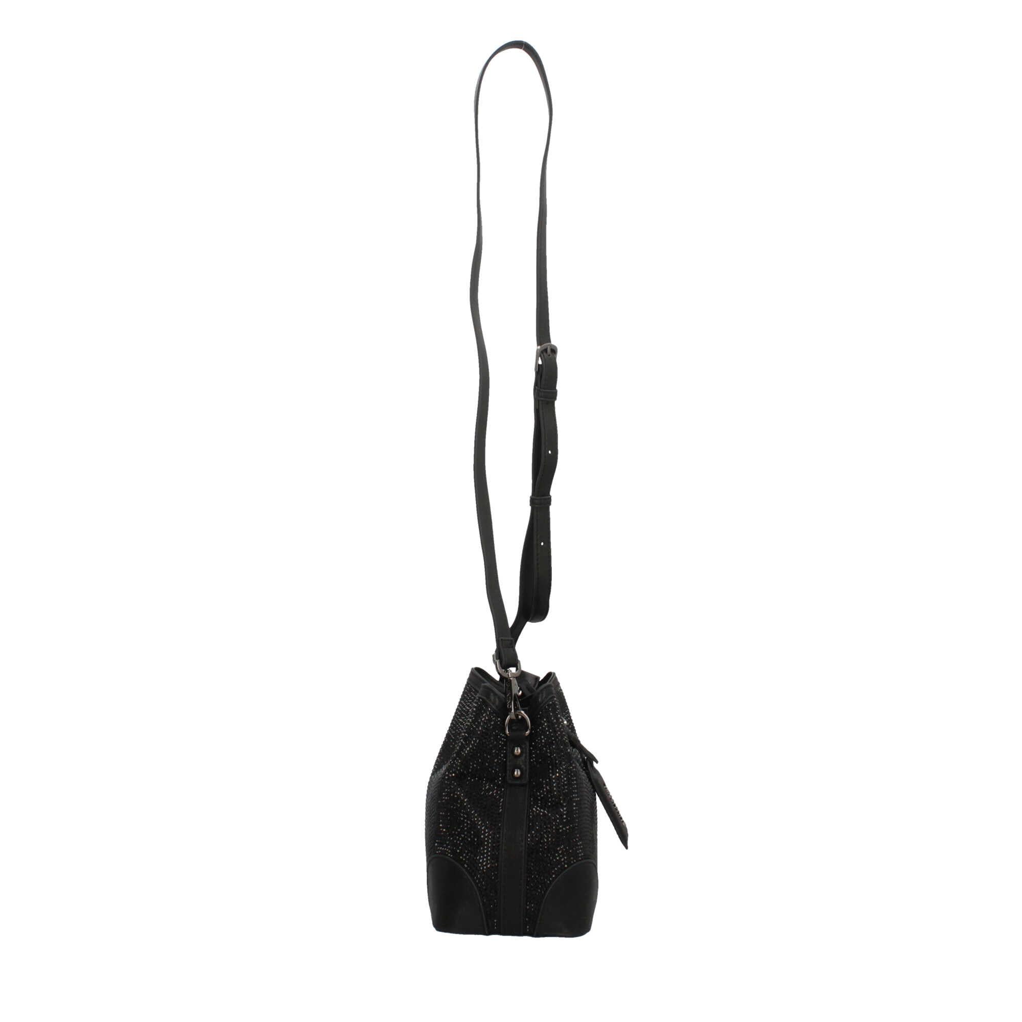 Borsa a secchiello Valentino con dettagli scintillanti e tracolla removibile