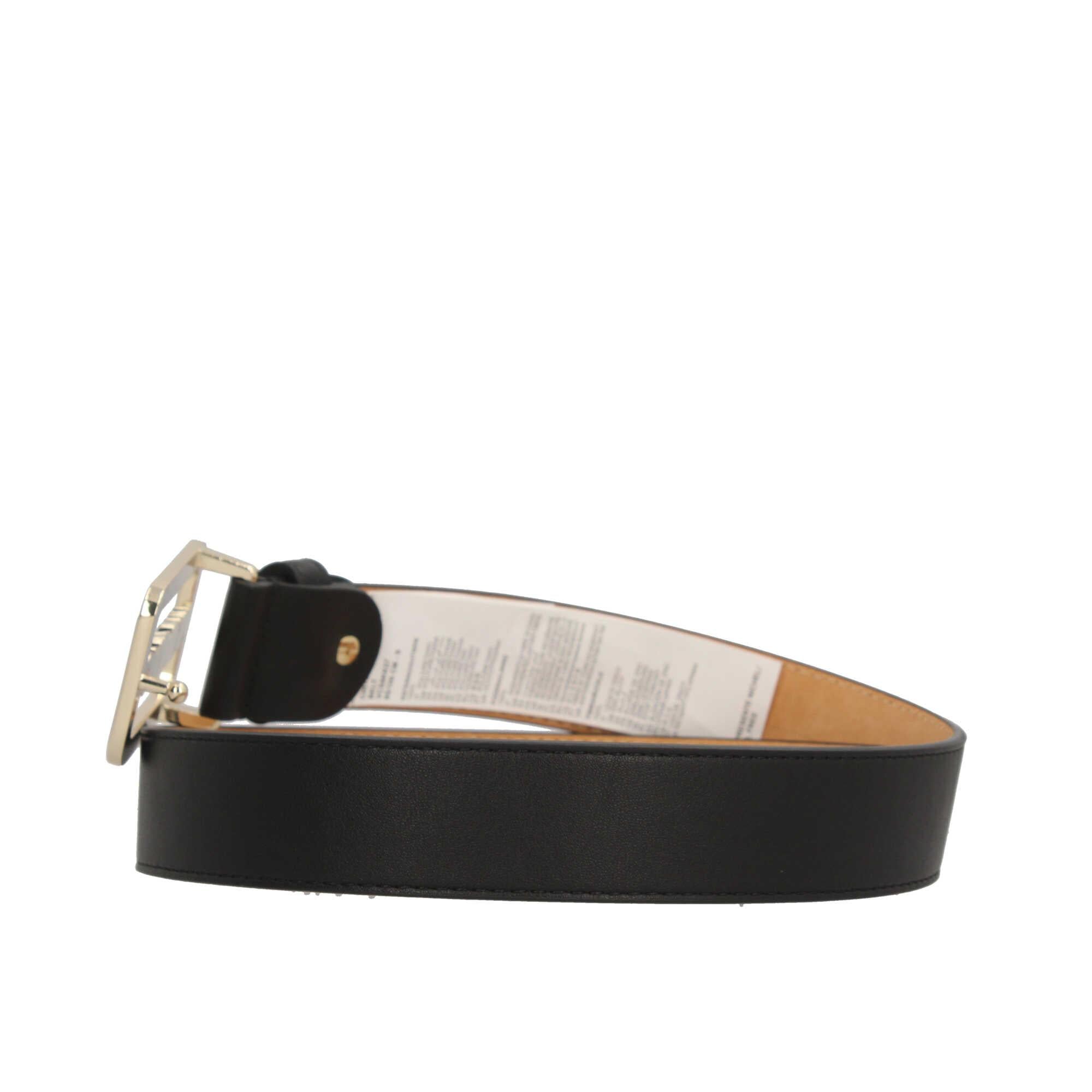 Cintura sottile Valentino con fibbia logo in metallo