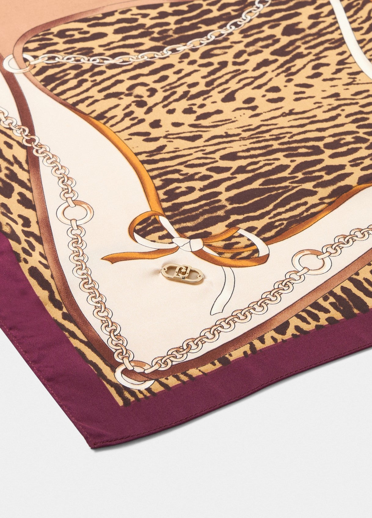 Foulard Liu Jo stampa animalier patchwork