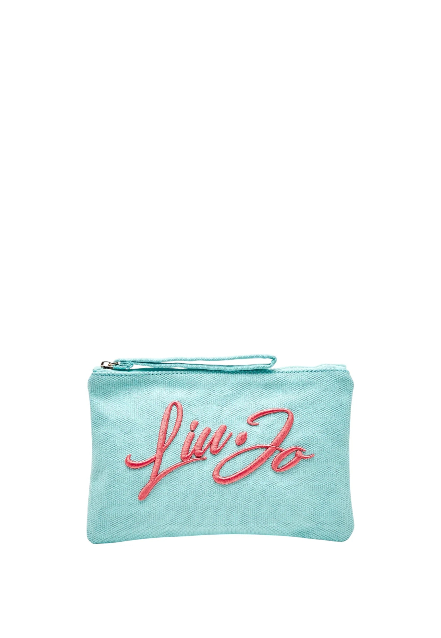 Pochette Liu Jo in Tessuto con Logo Ricamato