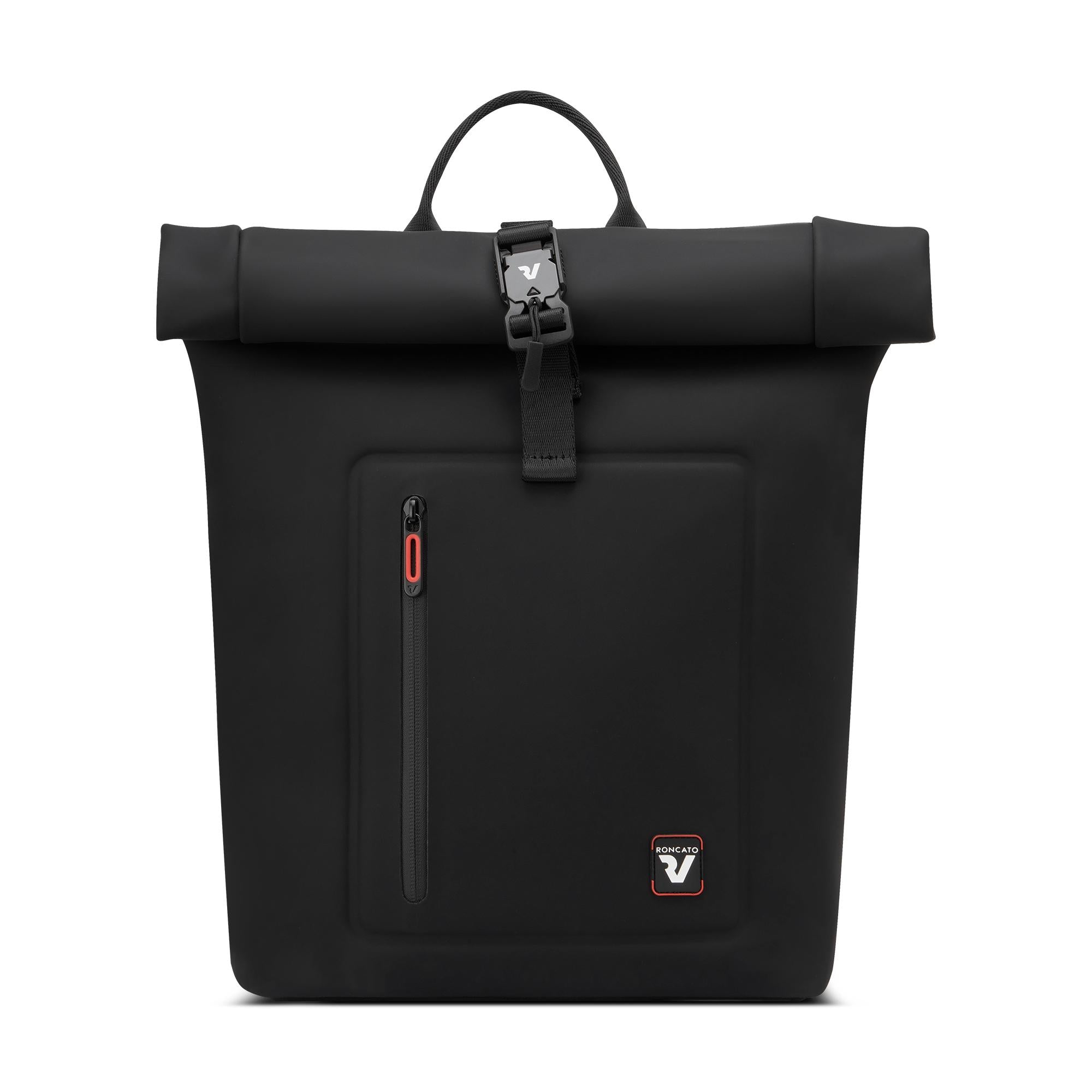 Zaino Roncato impermeabile con chiusura roll-top NERO TU | Giò Fashion