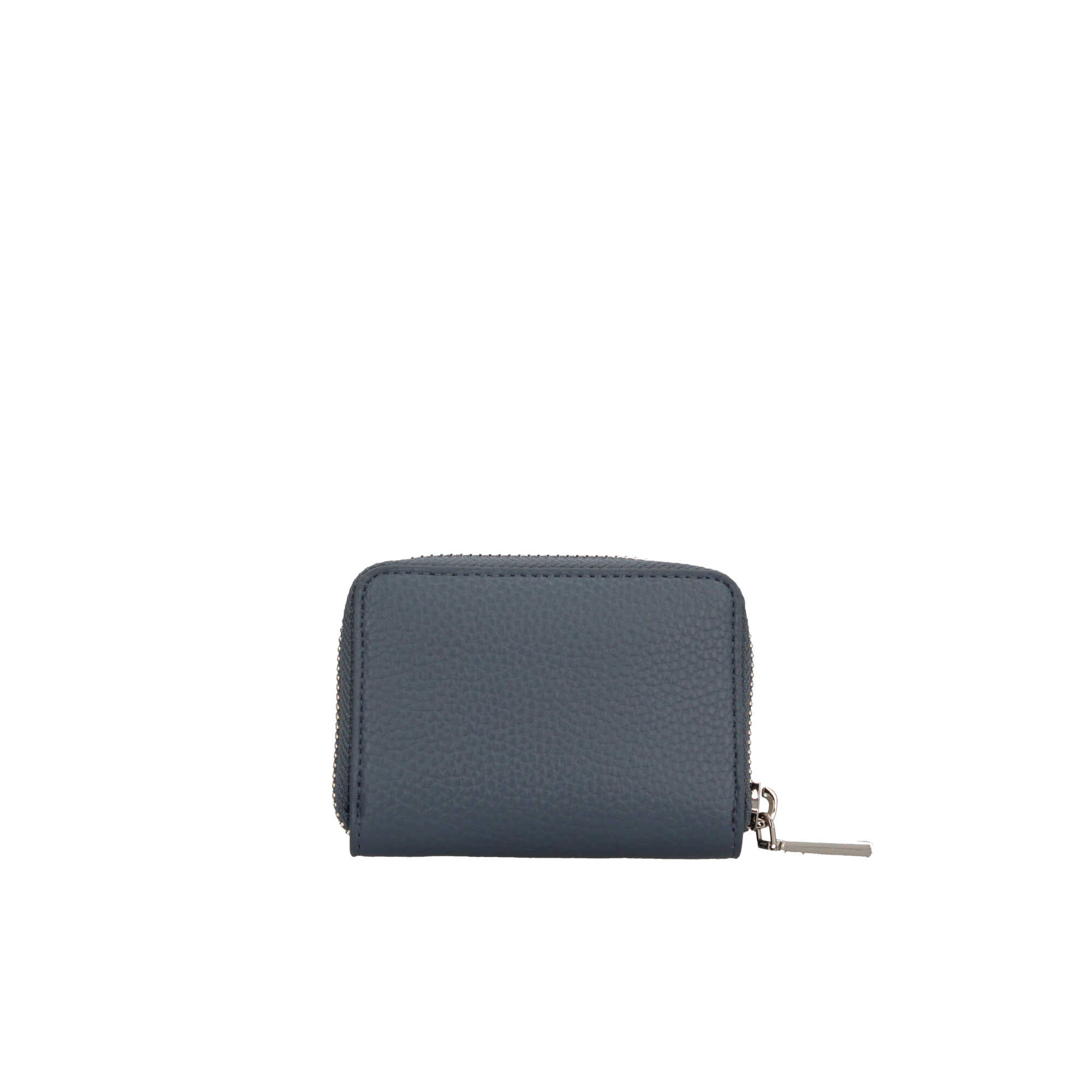 Portamonete By Byblos in ecopelle con zip e scomparti interni Blu TU | Giò Fashion