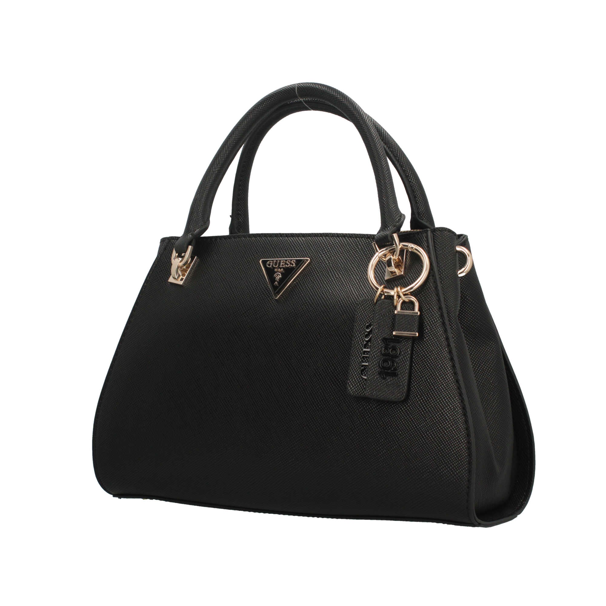 Borsa a Mano Guess con Charm e Dettaglio Logo Nero TU | Giò Fashion