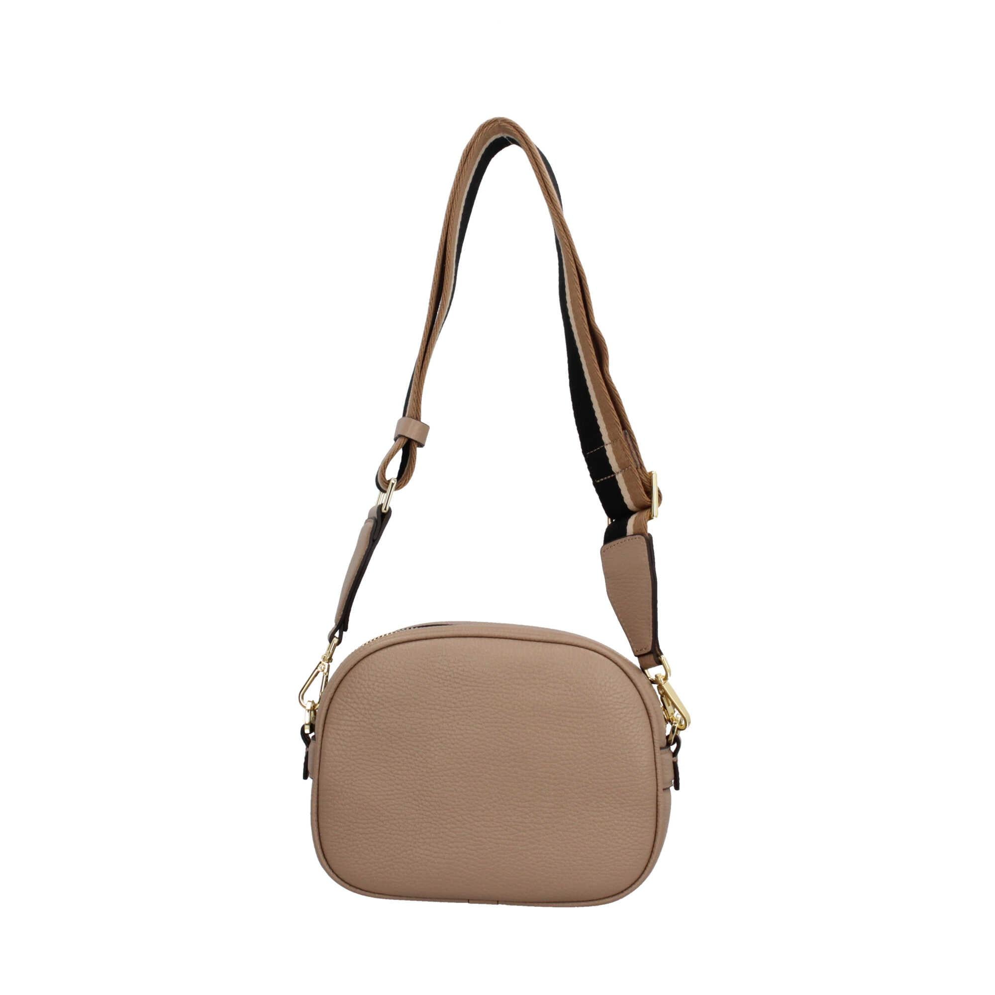Gianni Chiarini Nina Borsa a Tracolla in Pelle Martellata con Tracolla Regolabile