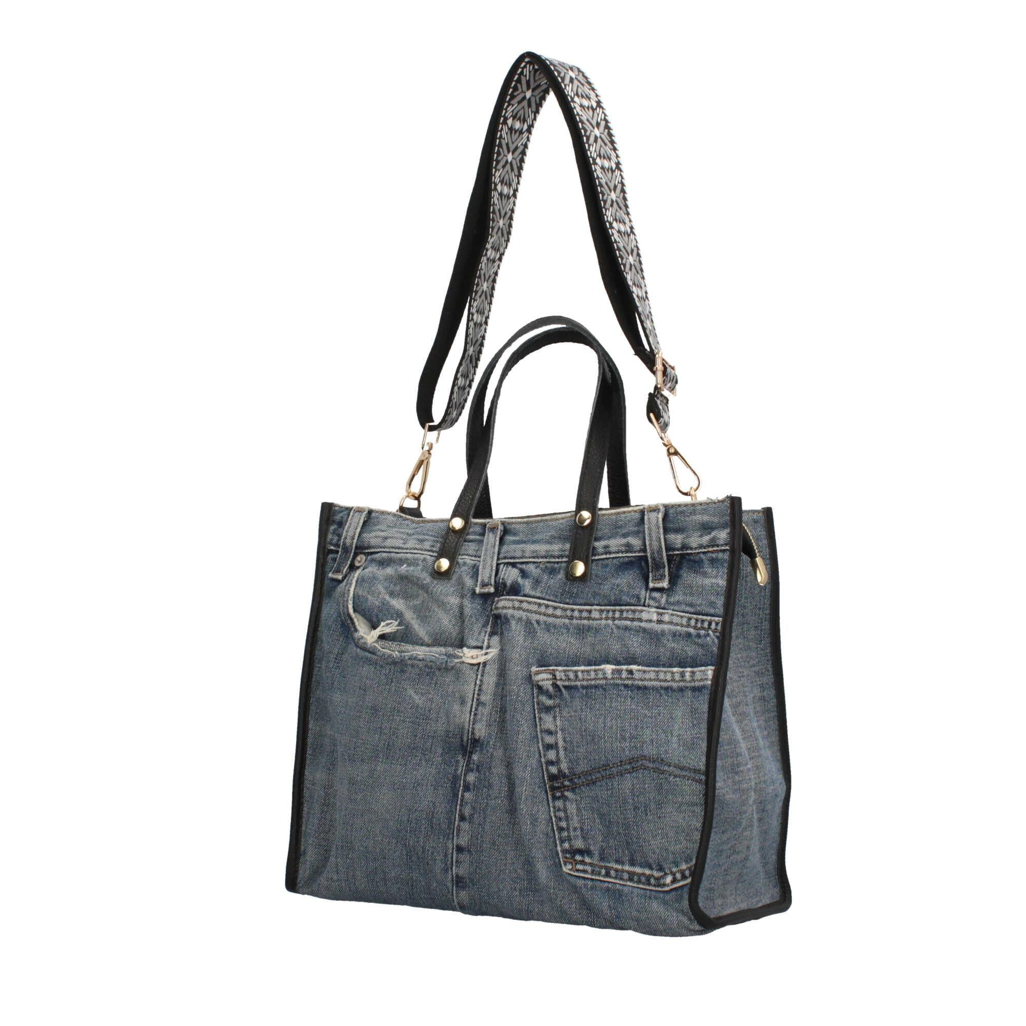 Borsa a mano in Denim Made in Italy