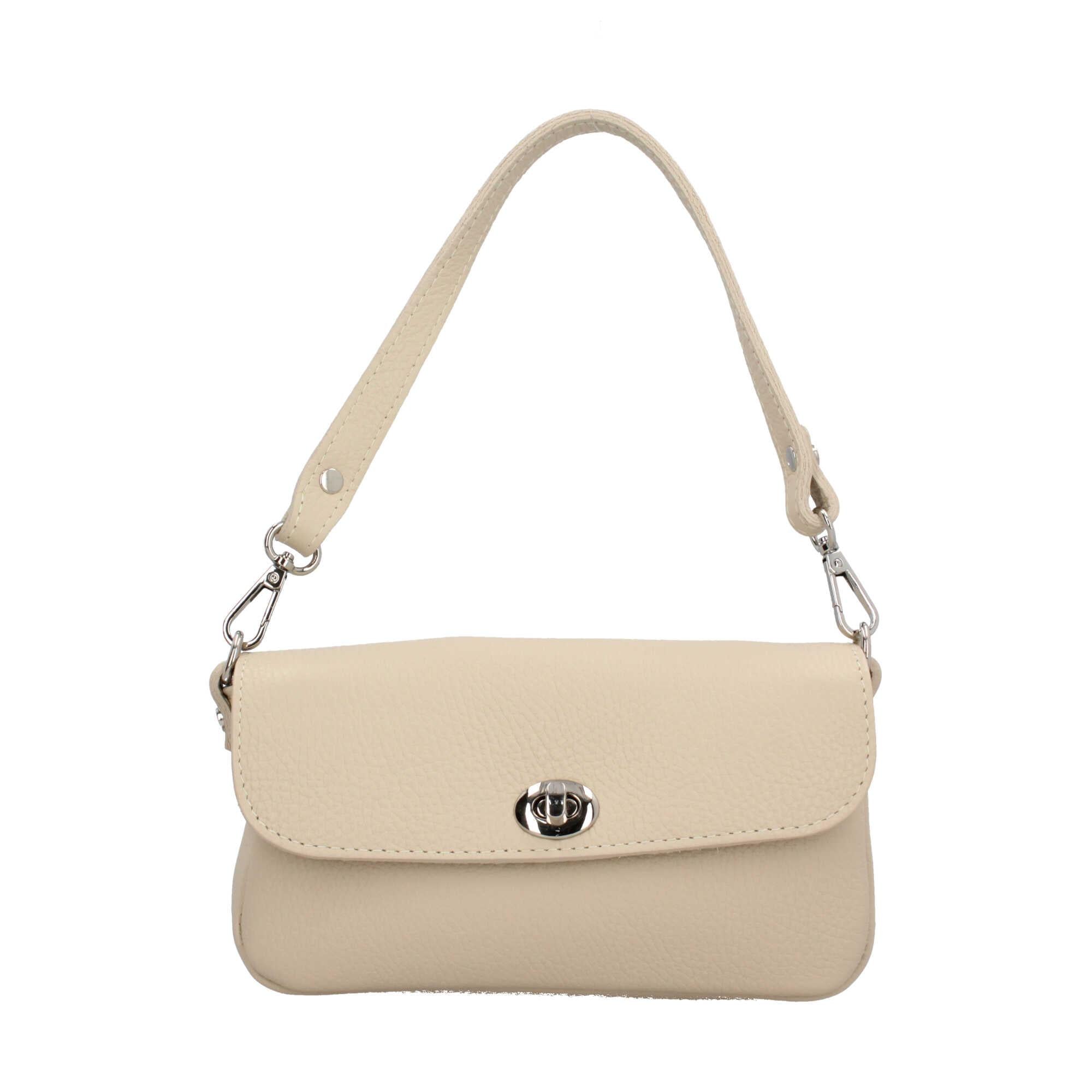 Borsa a spalla in vera pelle Made in Italy