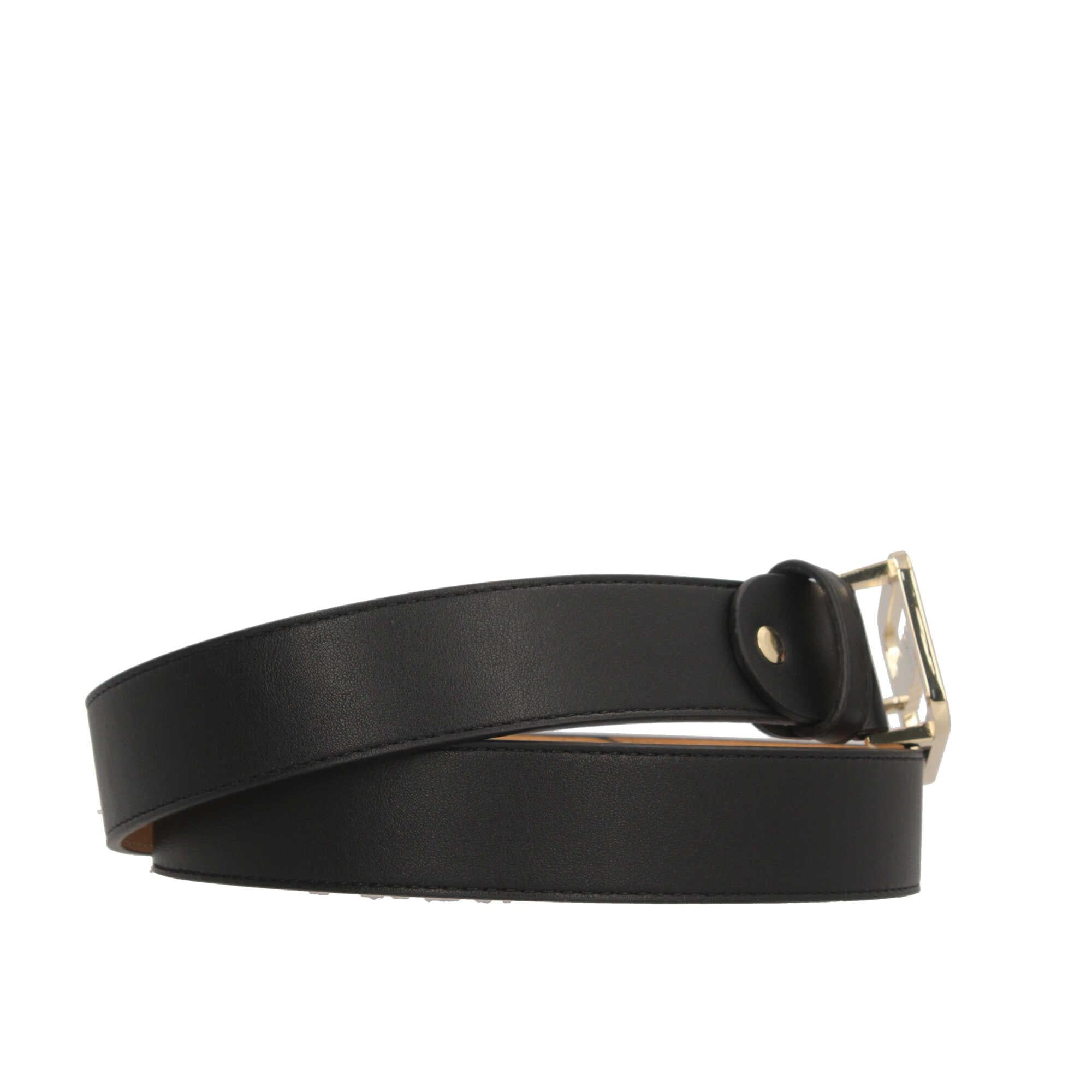 Cintura sottile Valentino con fibbia logo in metallo