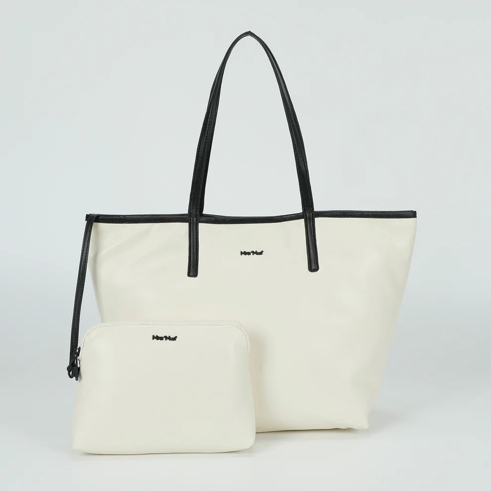 Shopper MIMI MUA con pochette interna e doppi manici Bianco TU | Giò Fashion