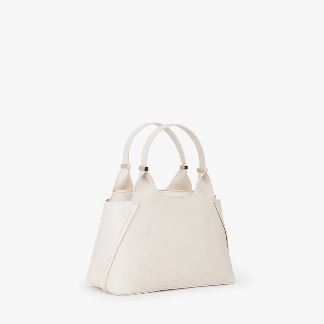 Shopping bag Valentino con doppio manico e logo gommato frontale Beige TU | Giò Fashion