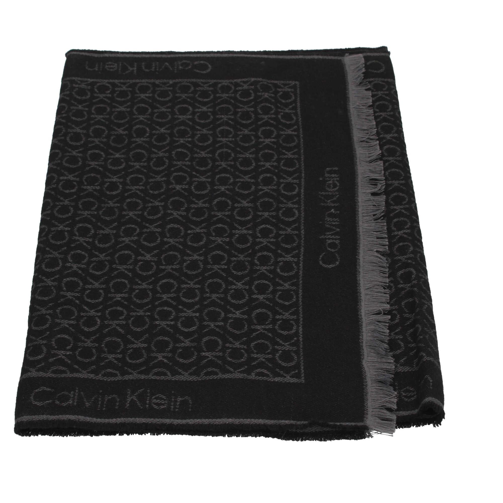 Sciarpa in misto lana con logo Calvin Klein