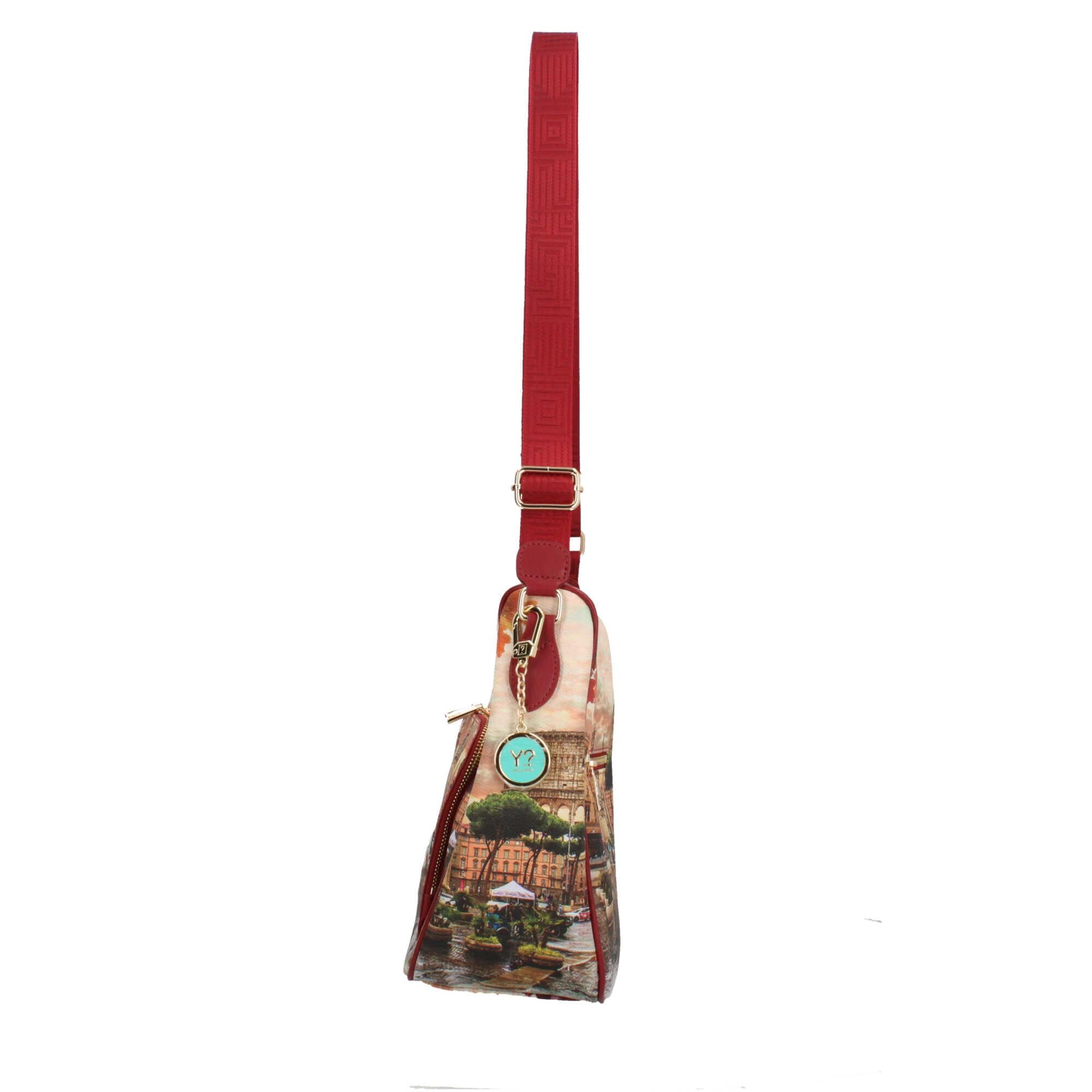 Borsa a tracolla con citta y not