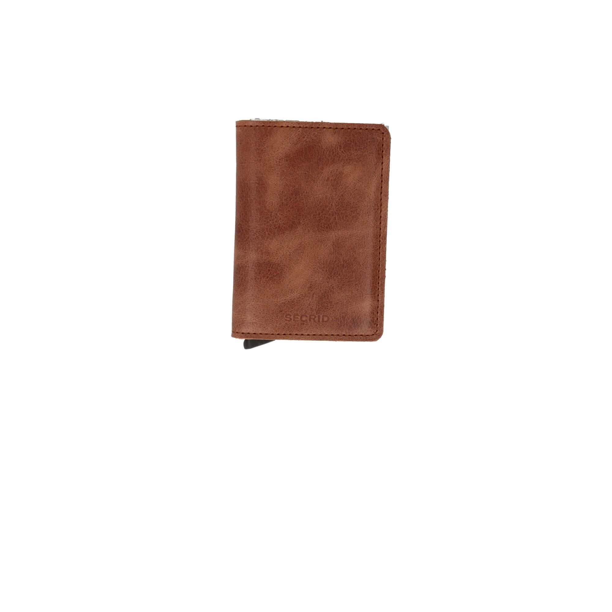 Secrid Miniwallet in Pelle Marrone Chiaro con Cardprotector RFID
