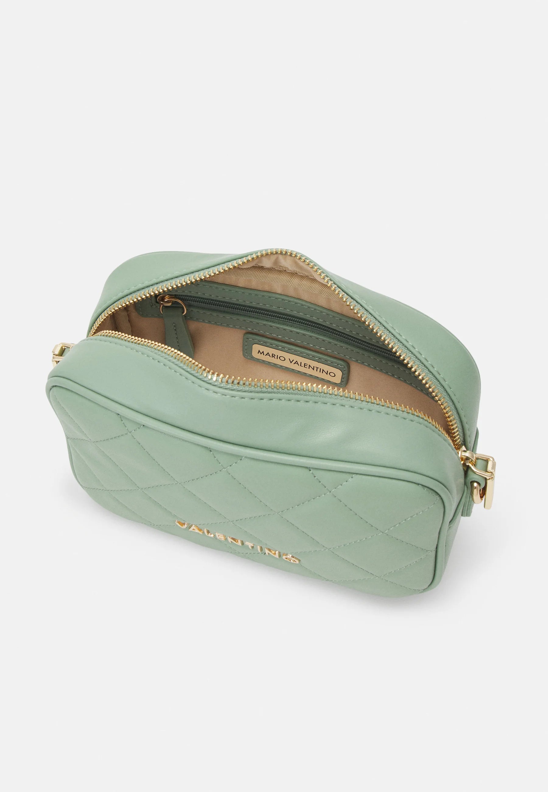 Borsa a tracolla Valentino trapuntata con catena dorata SALVIA TU | Giò Fashion