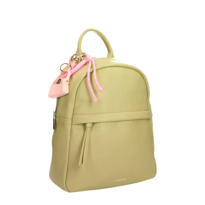 Zaino Vivienne D donna compatto design moderno pratico quotidiano Verde TU | Giò Fashion