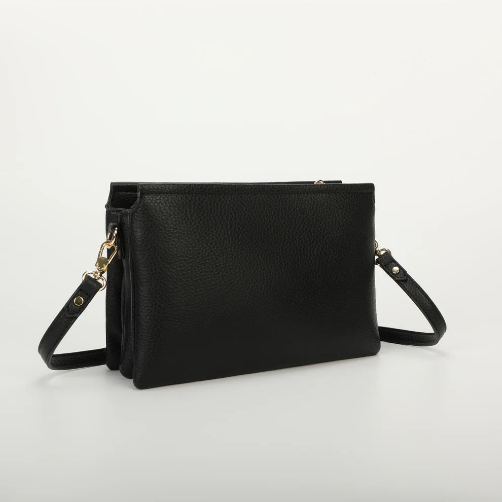 Borsa a tracolla Mimo Mua minimal con finitura effetto pelle