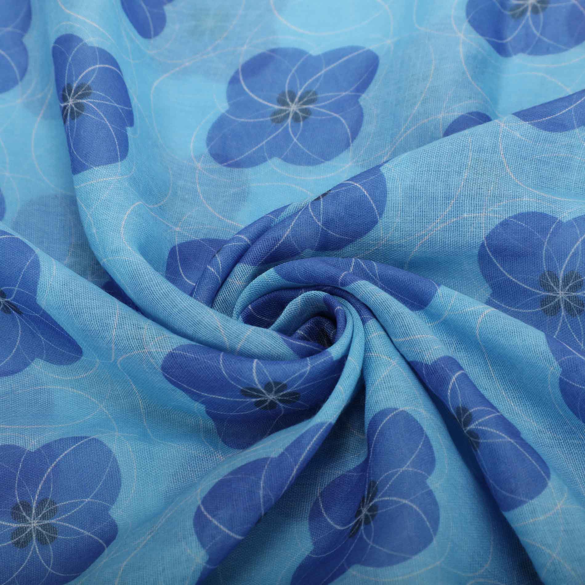 Foulard Mimi Mua con fiori geometrici