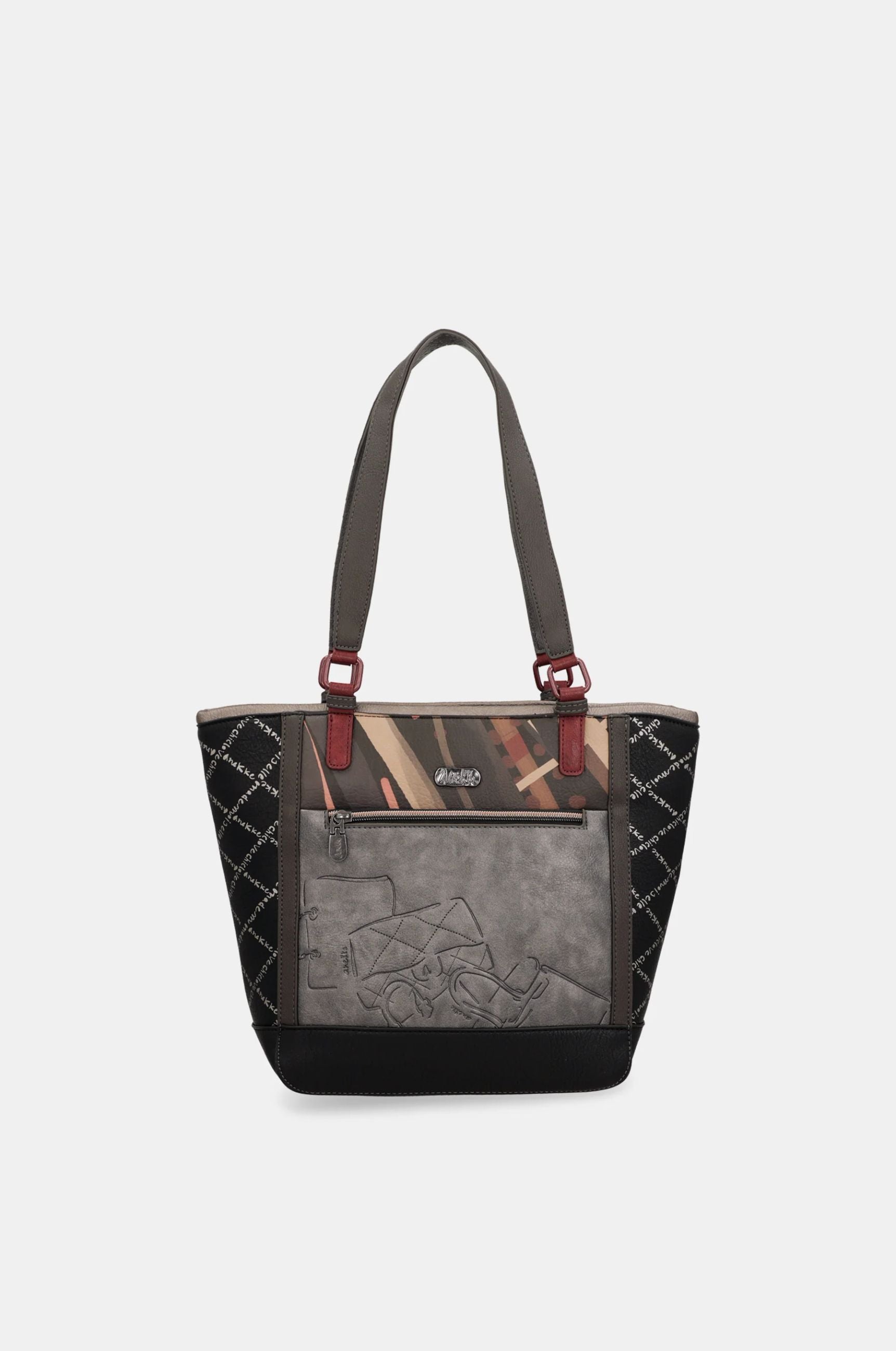 Borsa shopping Anekke City Moments con doppio manico Nero TU | Giò Fashion