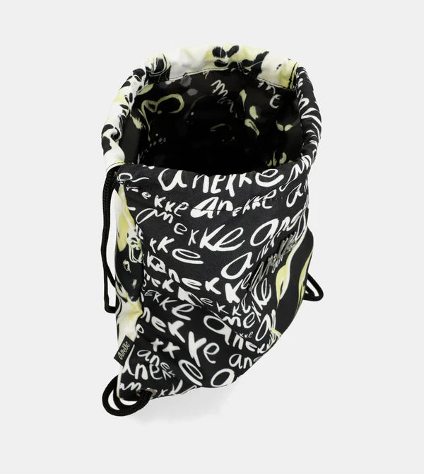 Zaino sacca Anekke con stampa lettering e design moderno