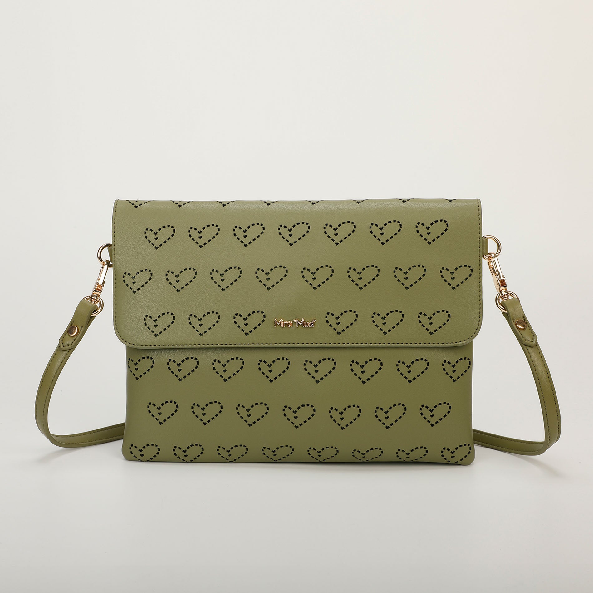Mimi Mua borsa a tracolla con cuore traforato