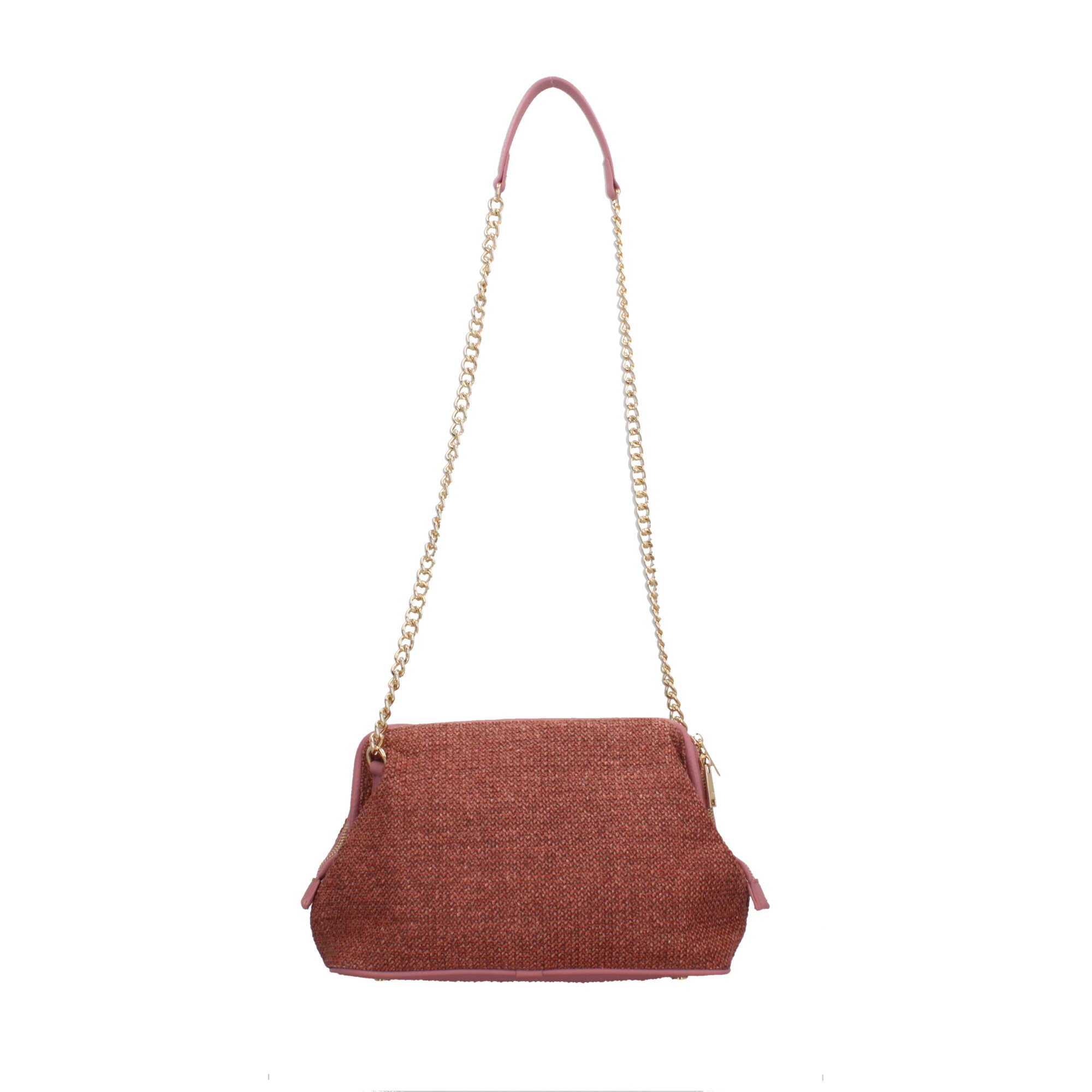 Borsa donna YNot pochette con tracolla in catena e dettagli in ecopelle