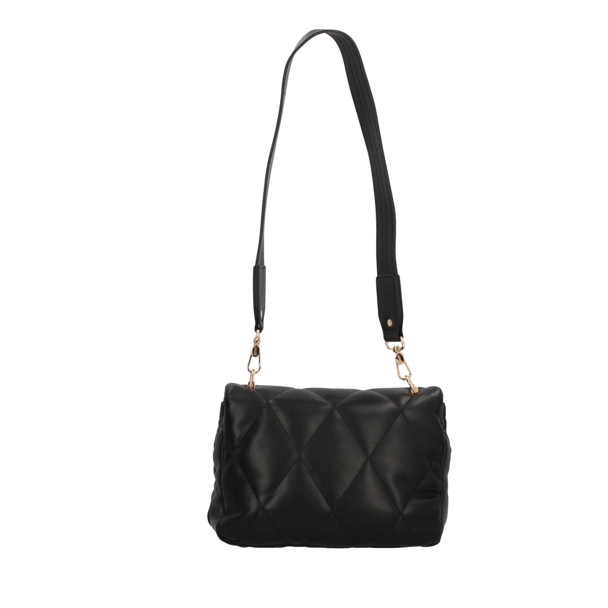 Borsa a spalla matelassè con logo Liu Jo