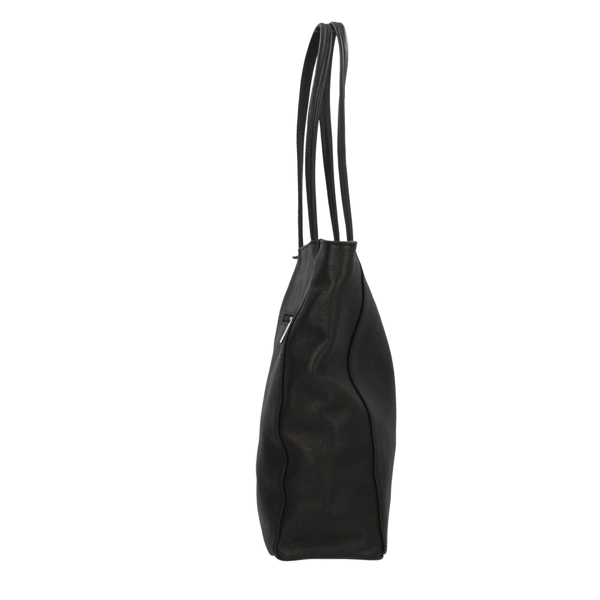 Borsa shopping con chiusura zip Made in italy