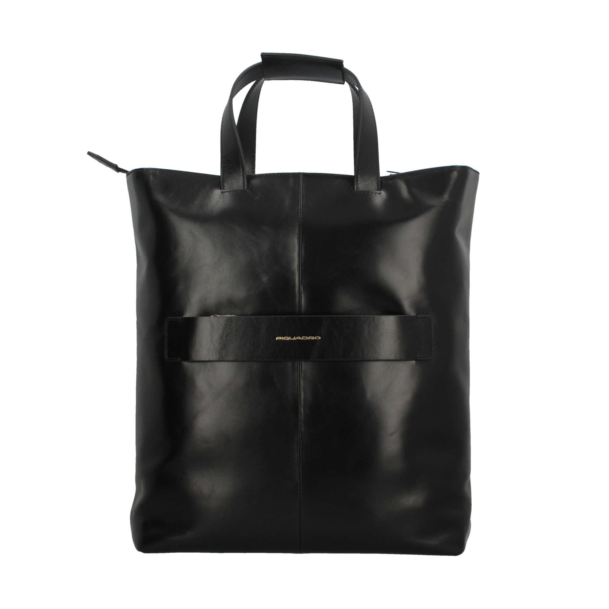 Tote bag Piquadro in pelle per laptop 14" con protezione RFID