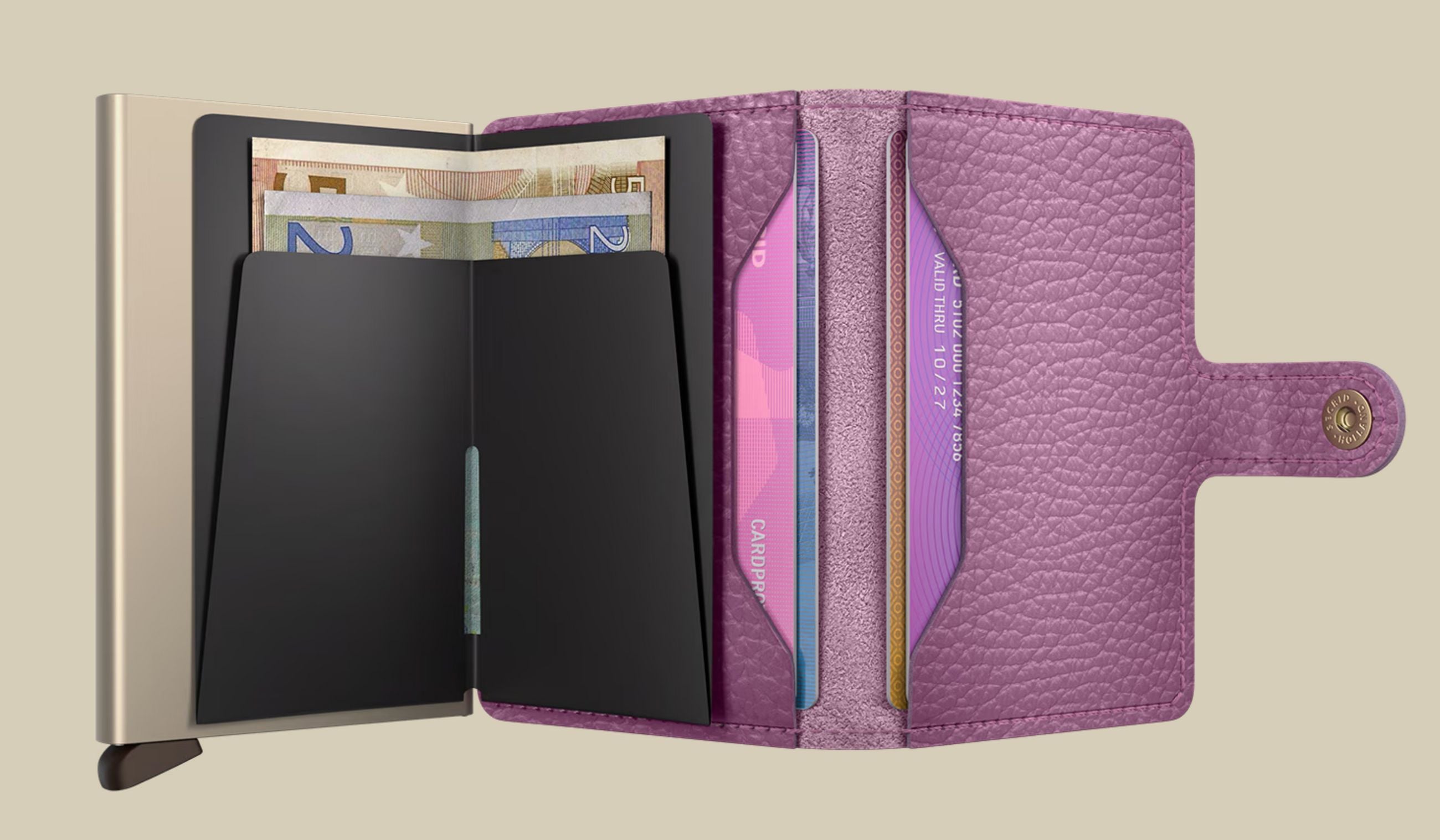 Secrid Miniwallet portafoglio compatto in pelle con protezione RFID