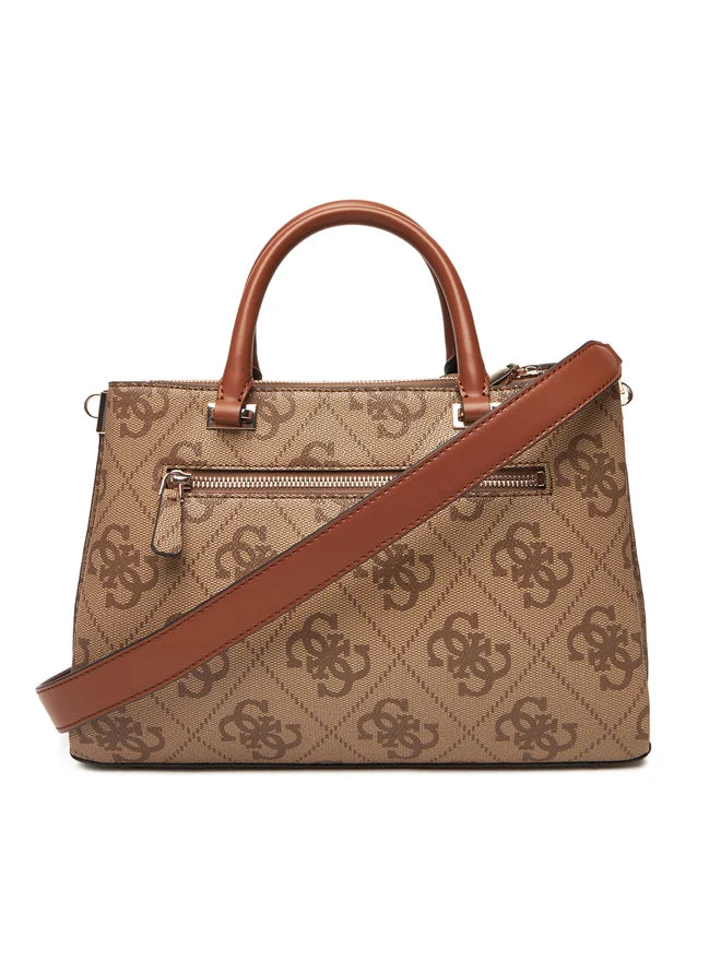 Borsa Guess a mano con monogram e dettagli a contrasto