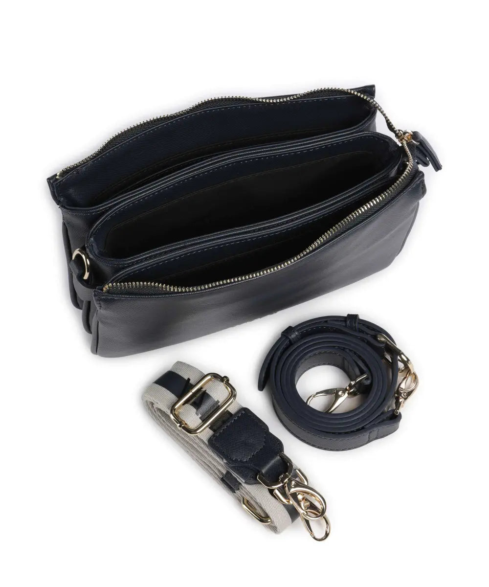 Valentino pochette elegante con tracolla rimovibile e logo frontale