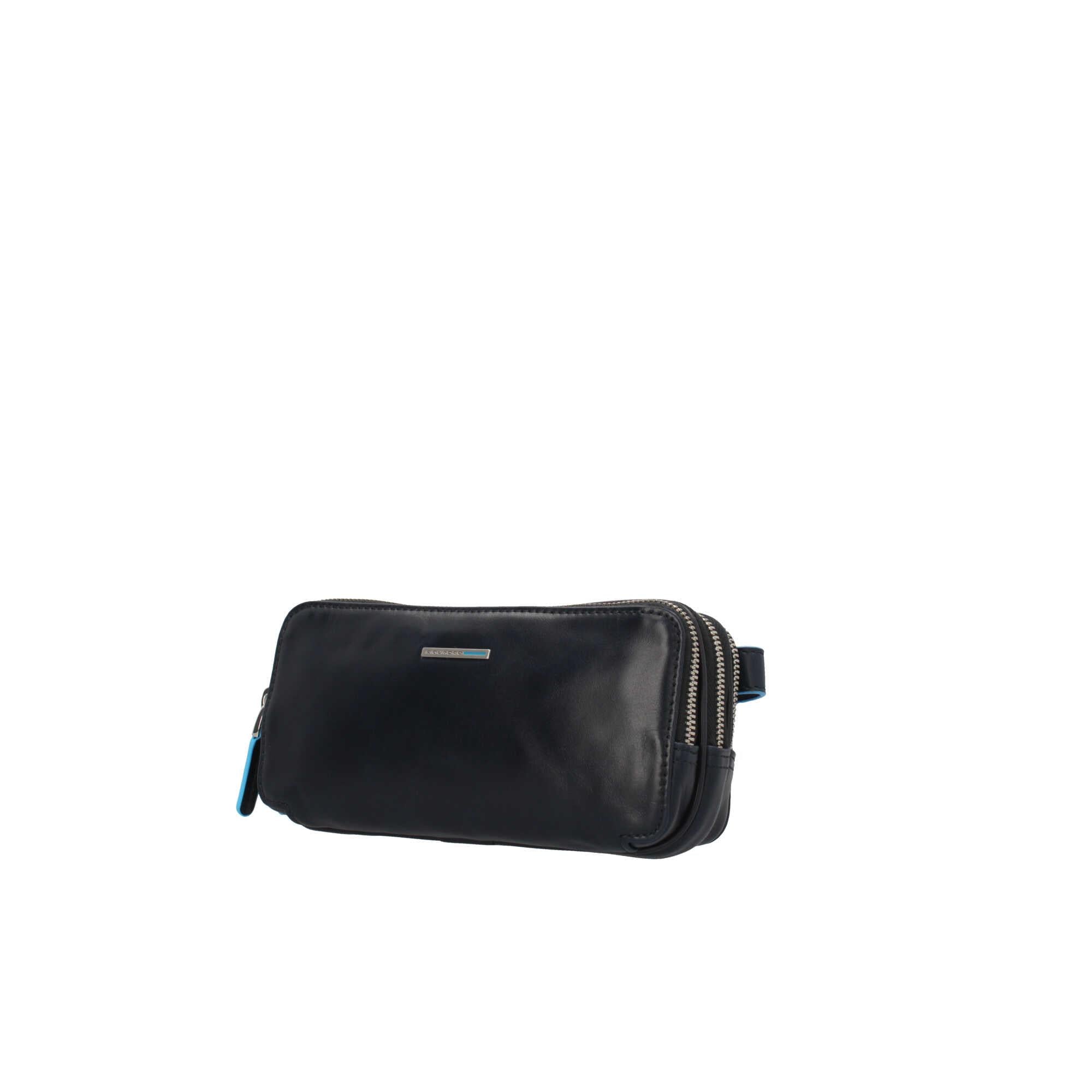 Pochette in pelle con 3 scomparti