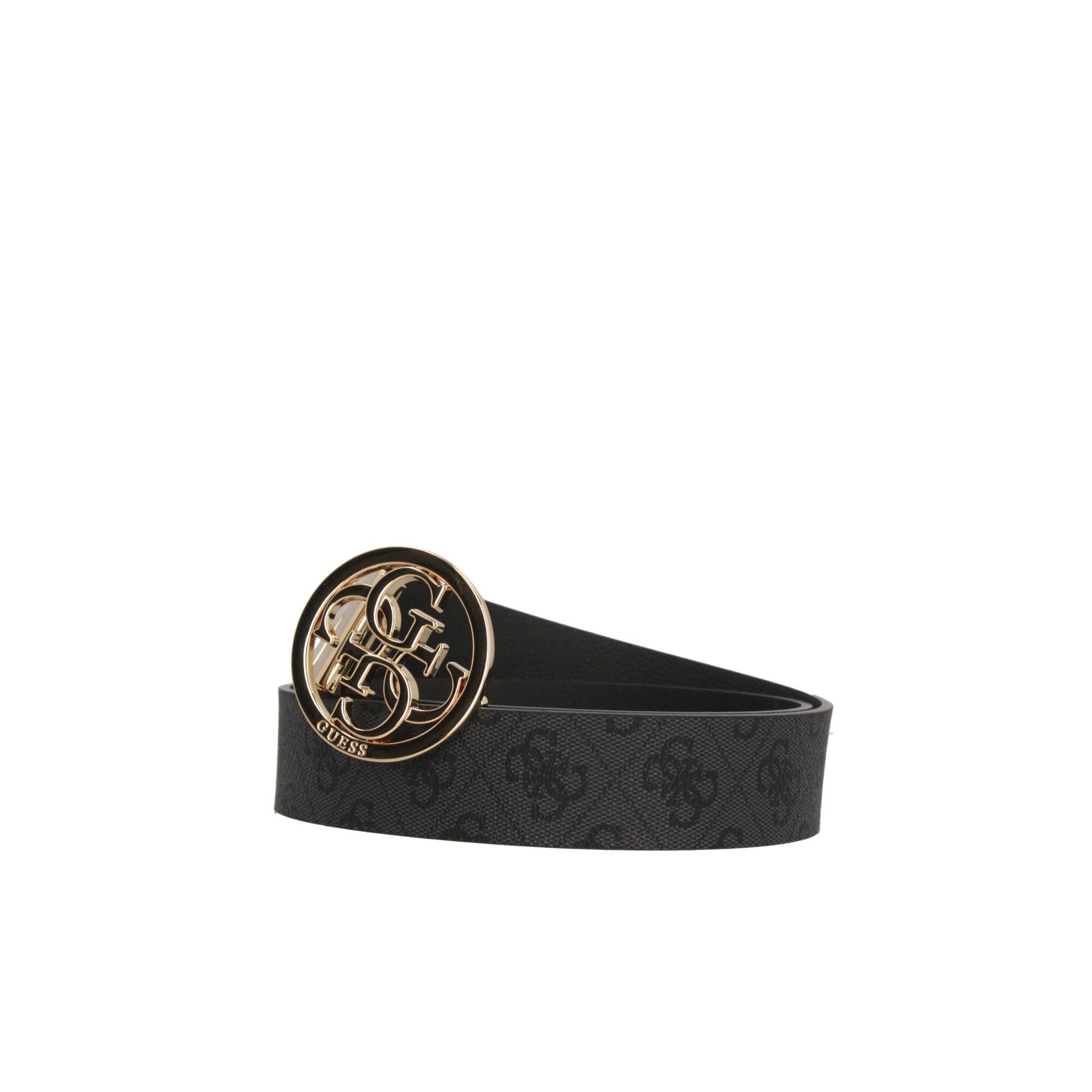 Cintura Guess con Logo Intrecciato e Fibbia Circolare