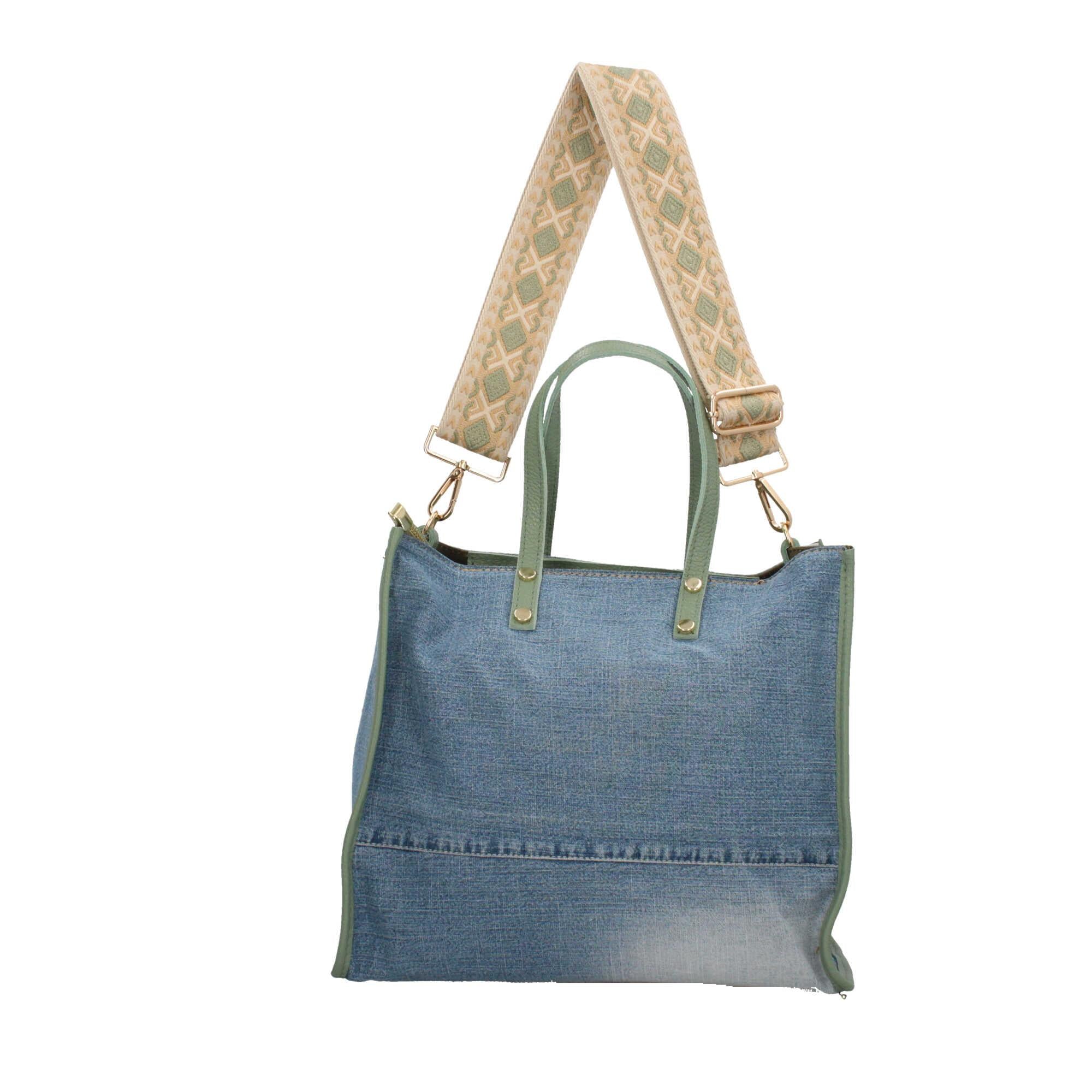 Borsa a mano in Denim Made in Italy