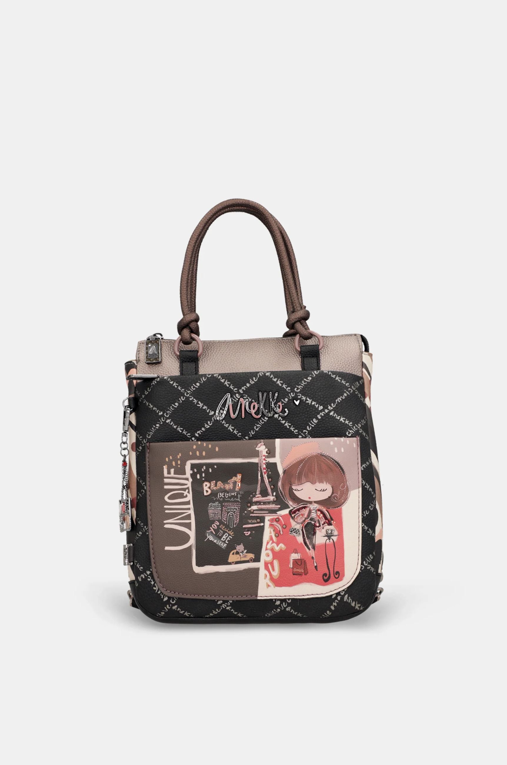 Borsa zaino Anekke City Moments con doppio manico Nero TU | Giò Fashion
