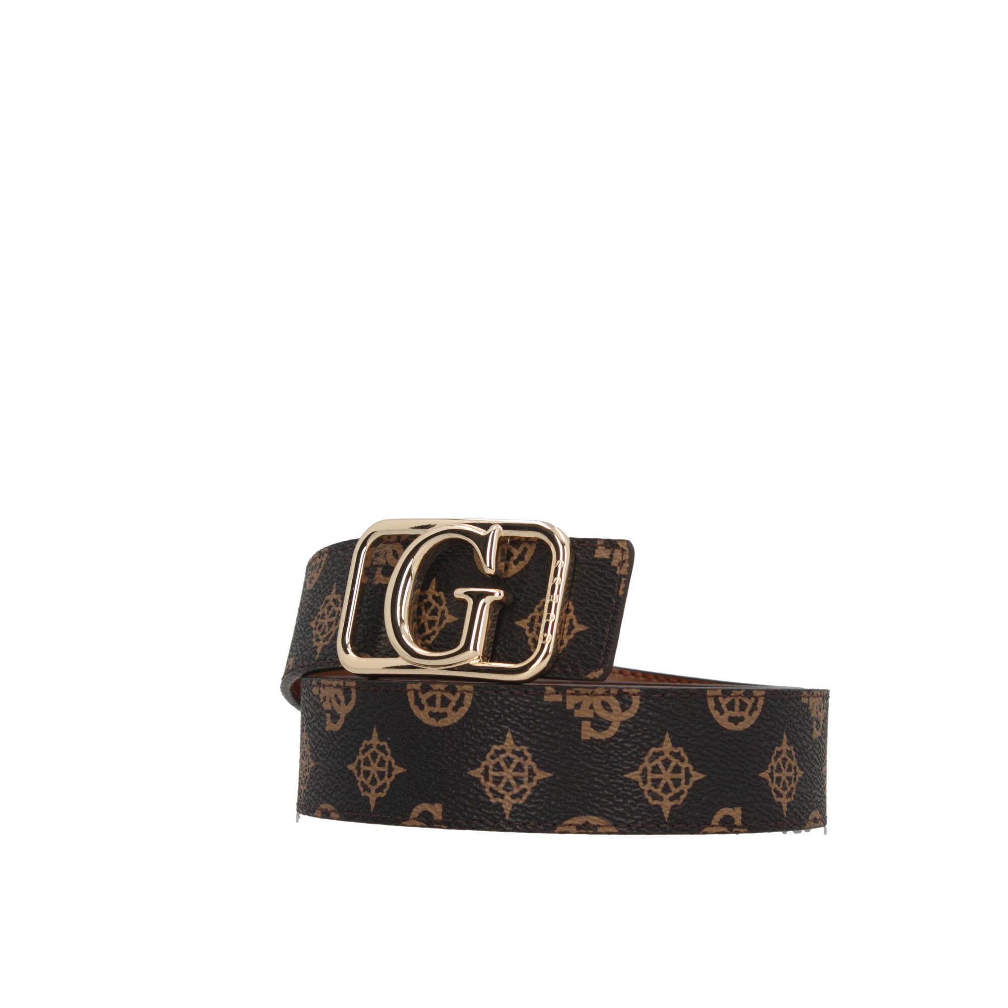 Cintura Guess Monogram con Fibbia Dorata