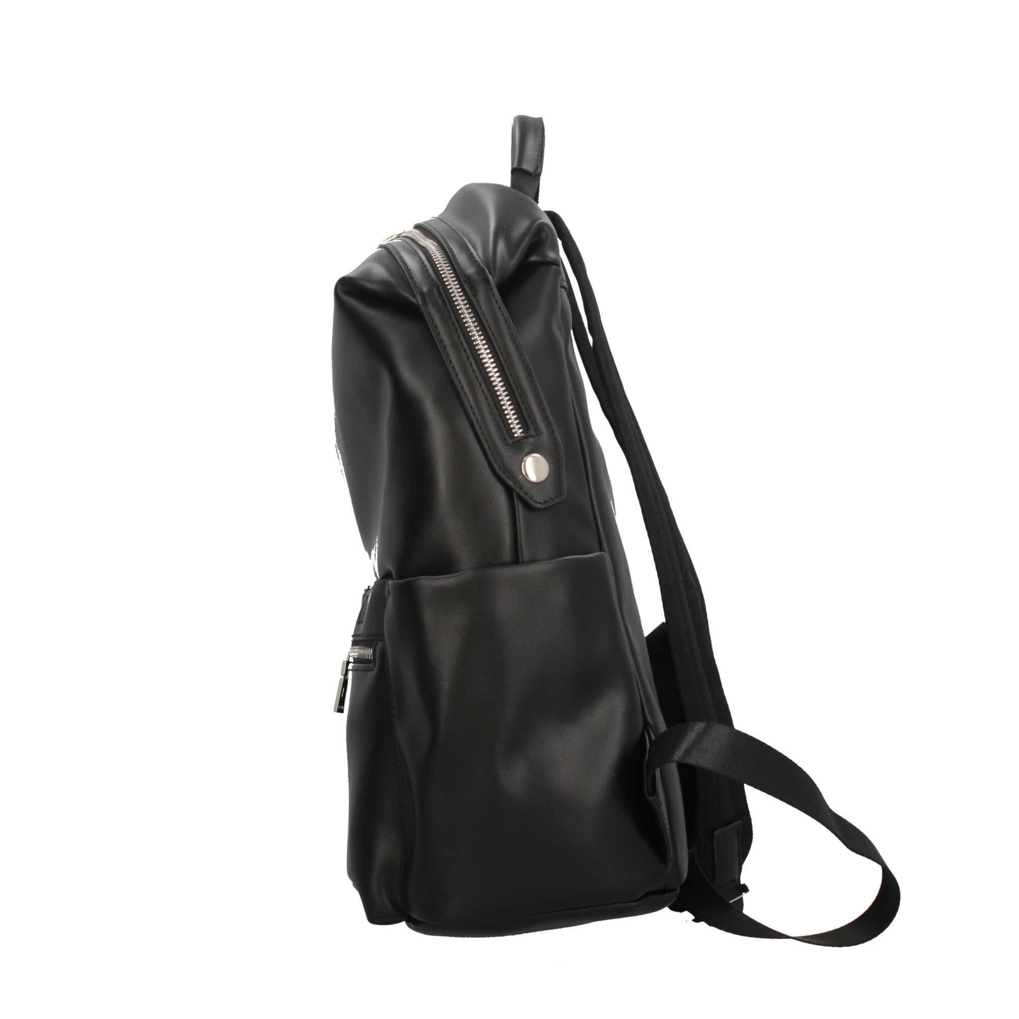 Zaino Lumberjack in pelle con tasche esterne