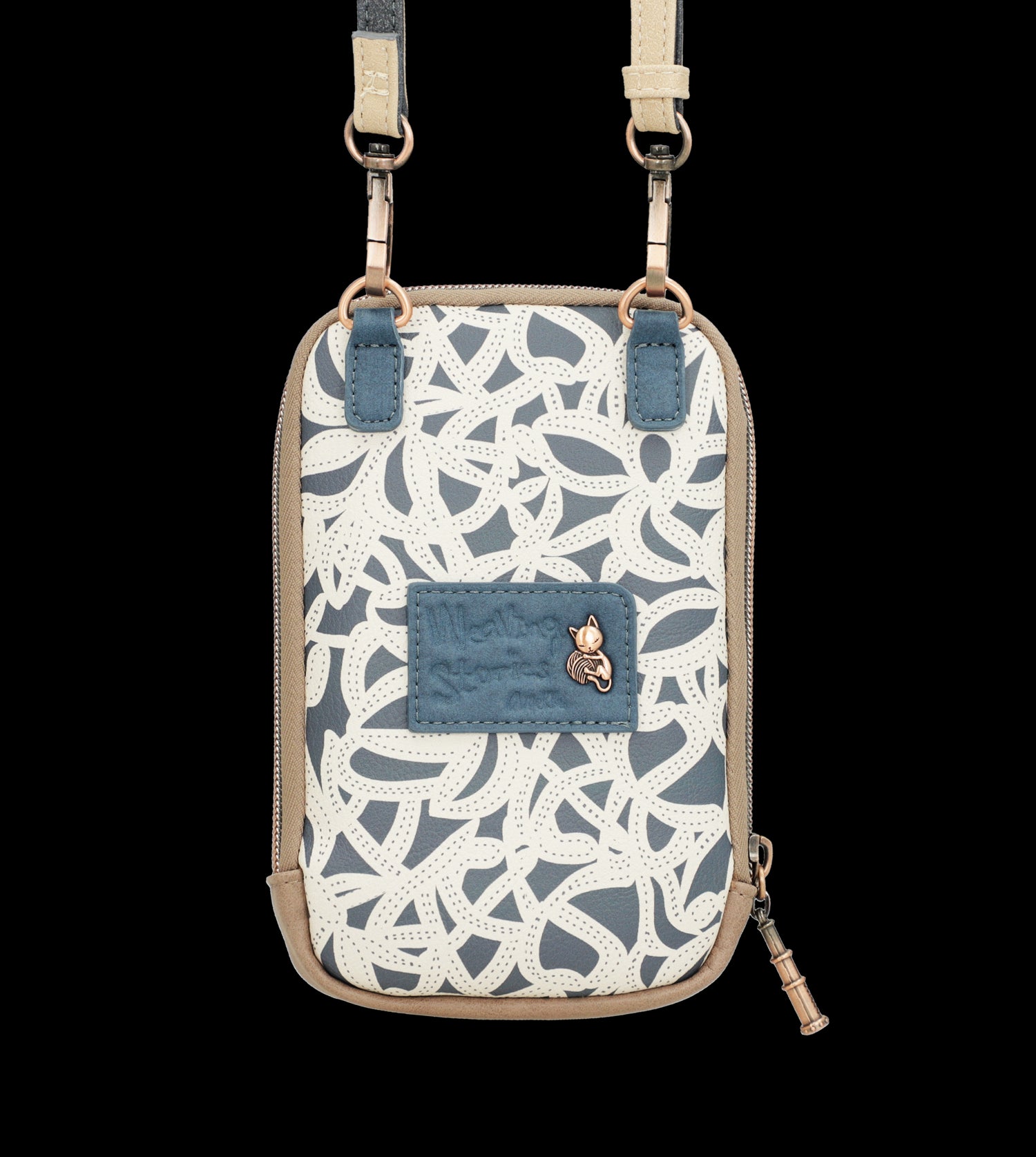 Mini borsa a tracolla Anekke compatta ed elegante con design artistico